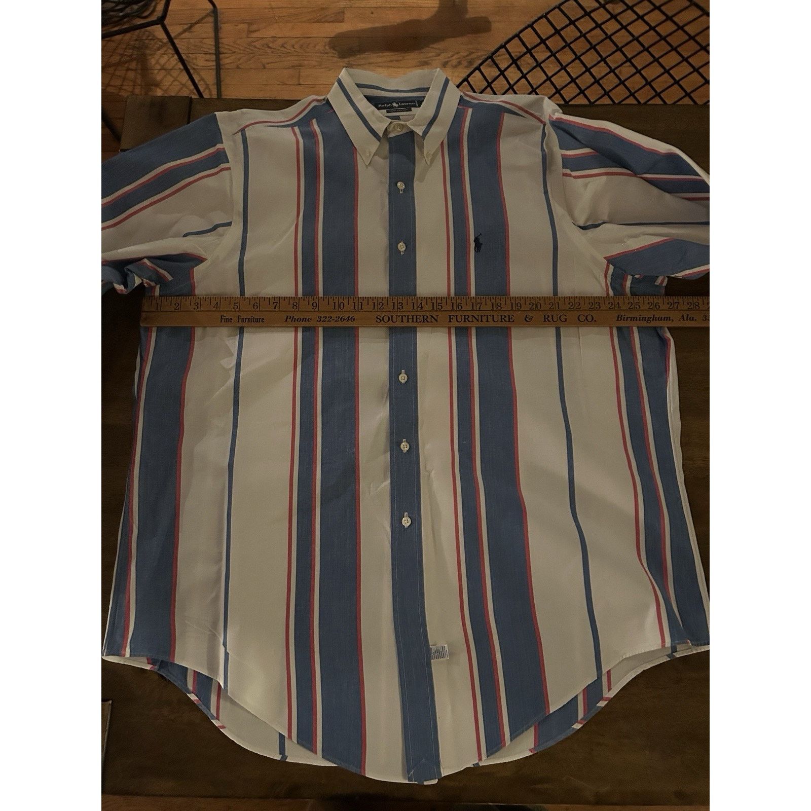 Lauren Ralph Lauren Vintage Ralph Lauren Button Down Striped Shirt XXL 80s Retro Size US XXL / EU 58 / 5 - 5 Thumbnail