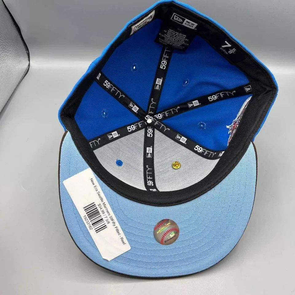 New Era Seattle Mariners Hat Men 7 5/8 59Fifty New Era MLB Snap Back Size ONE SIZE - 2 Thumbnail