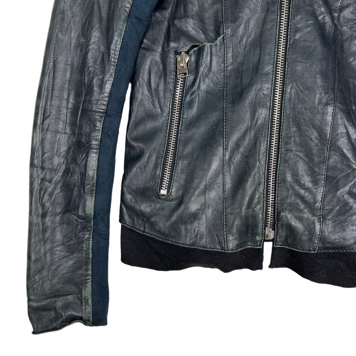 Designer 🔥 TONY COHEN LEATHER MOTO RIDER JACKET Size S / US 4 / IT 40 - 4 Thumbnail