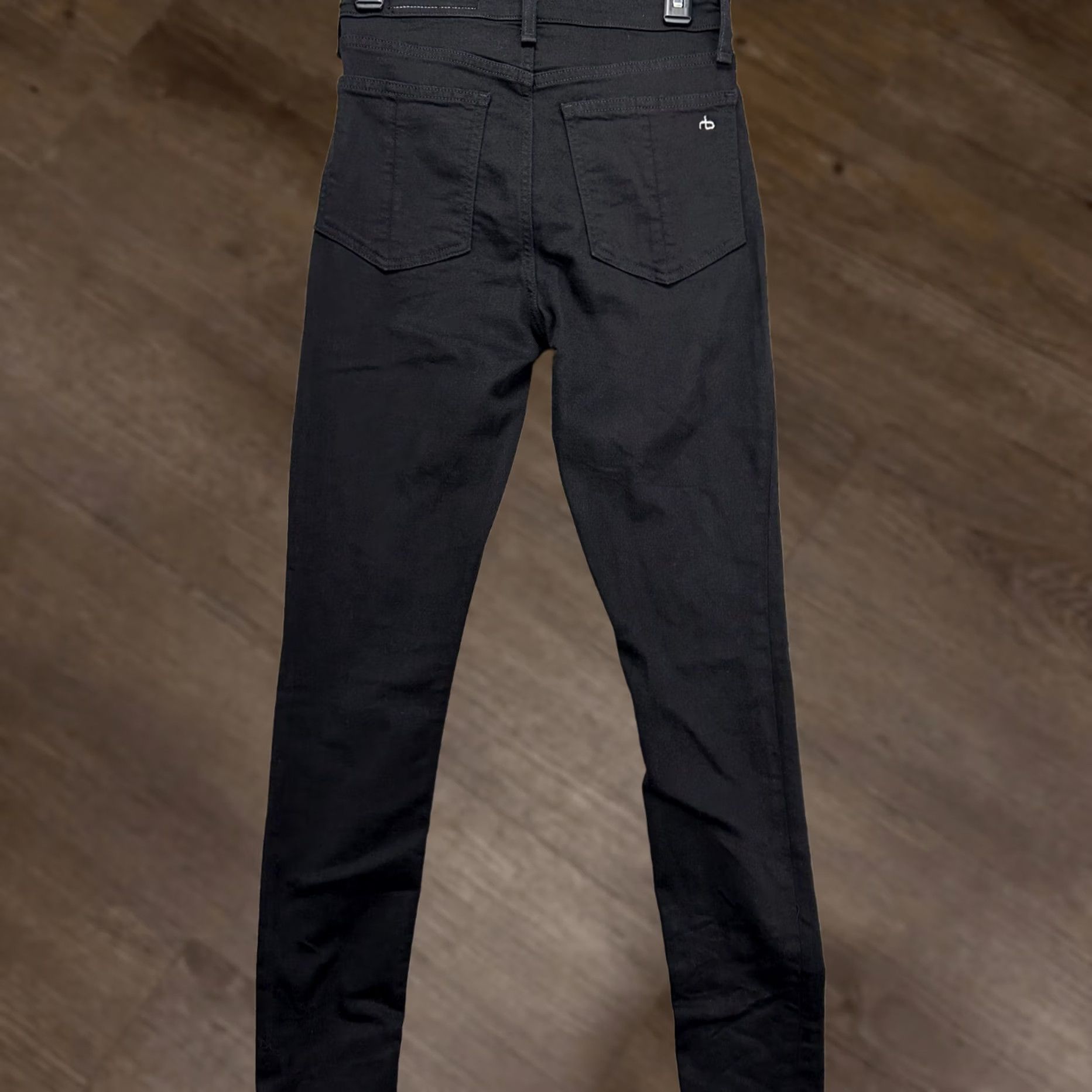 Rag & Bone Rag & bone Nina High-Rise Skinny Jeans Black 26 Women Slim Fit Stretch Denim EUC Size 26" / US 2 / IT 38 - 1 Thumbnail