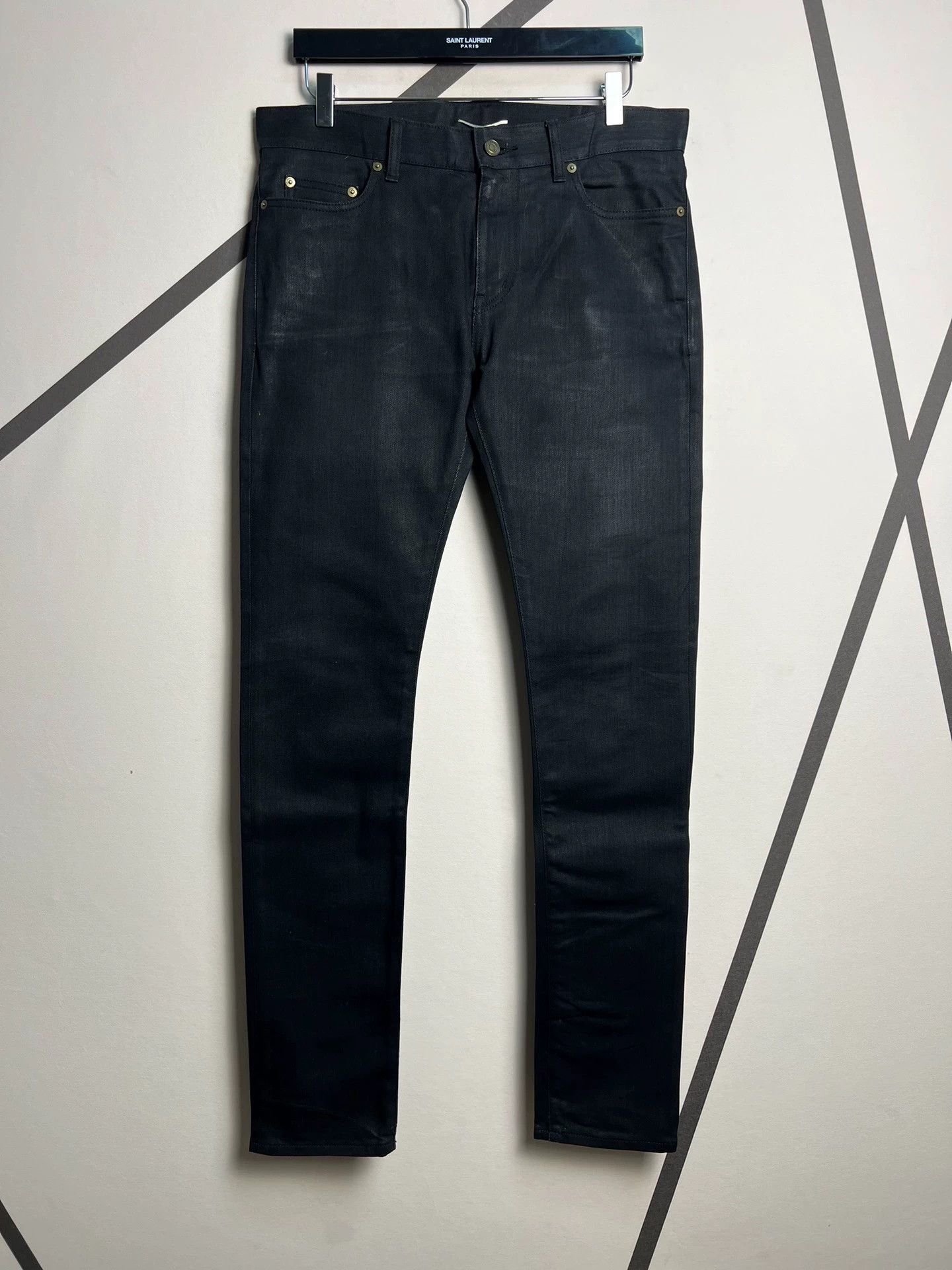 Saint Laurent Paris SLP Spring/Summer 2017 black basic jeans Size US 32 / EU 48 - 1 Thumbnail