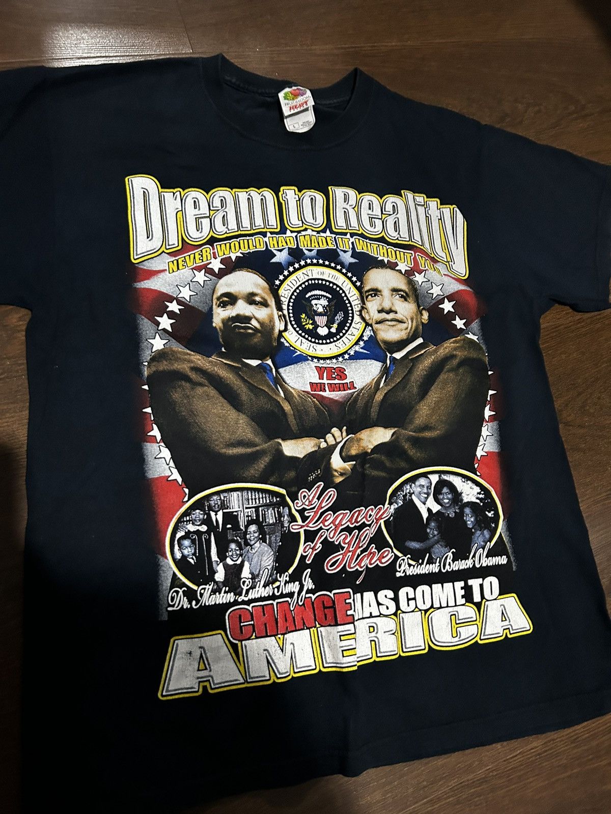 Fruit Of The Loom Vintage Martin Luther king Size US L / EU 52-54 / 3 - 1 Thumbnail