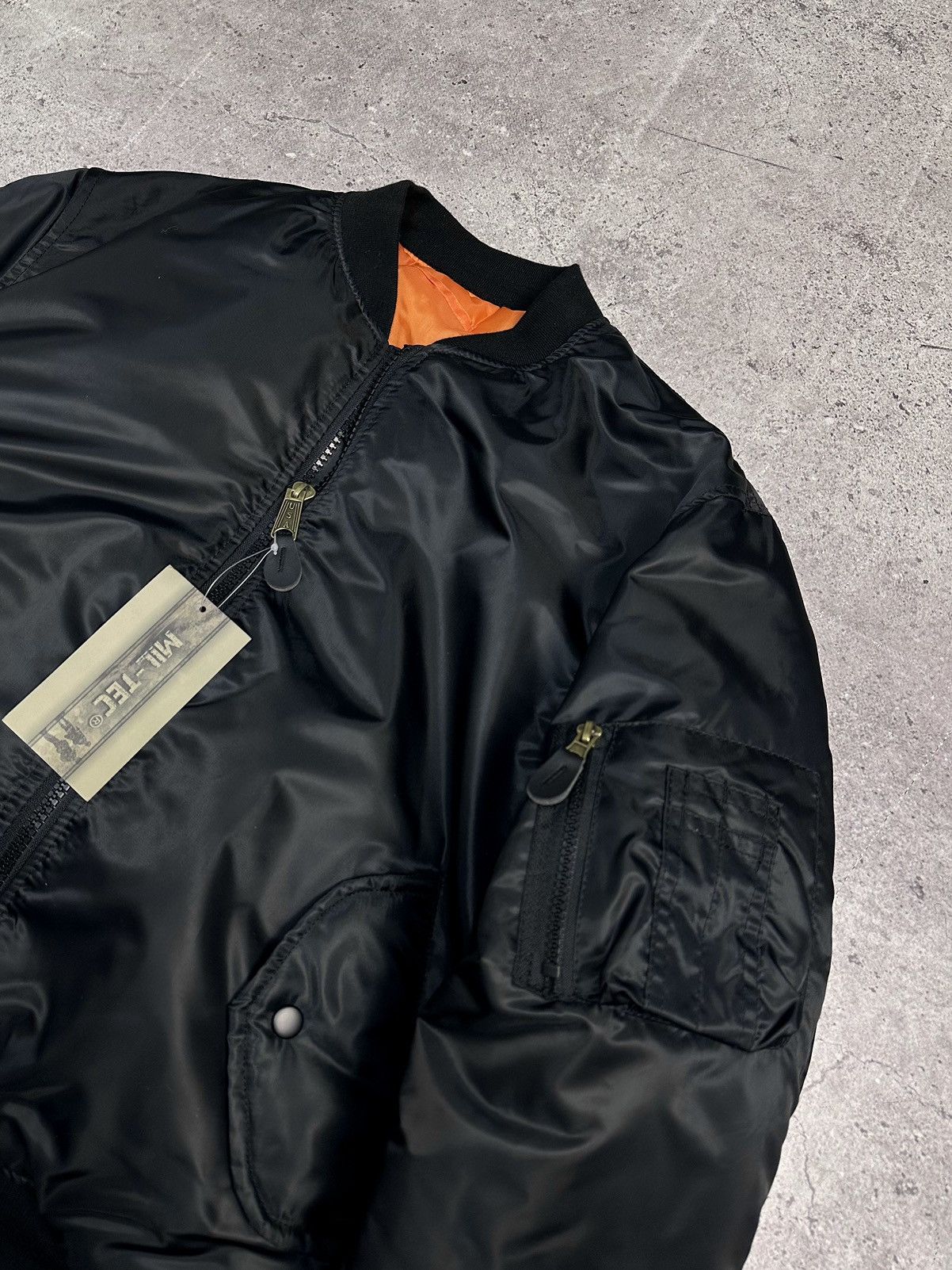14th Addiction Japan Jacket Mil-tec Black MA-1 bomber Japan Goa Opium Y2K Size US M / EU 48-50 / 2 - 10 Thumbnail