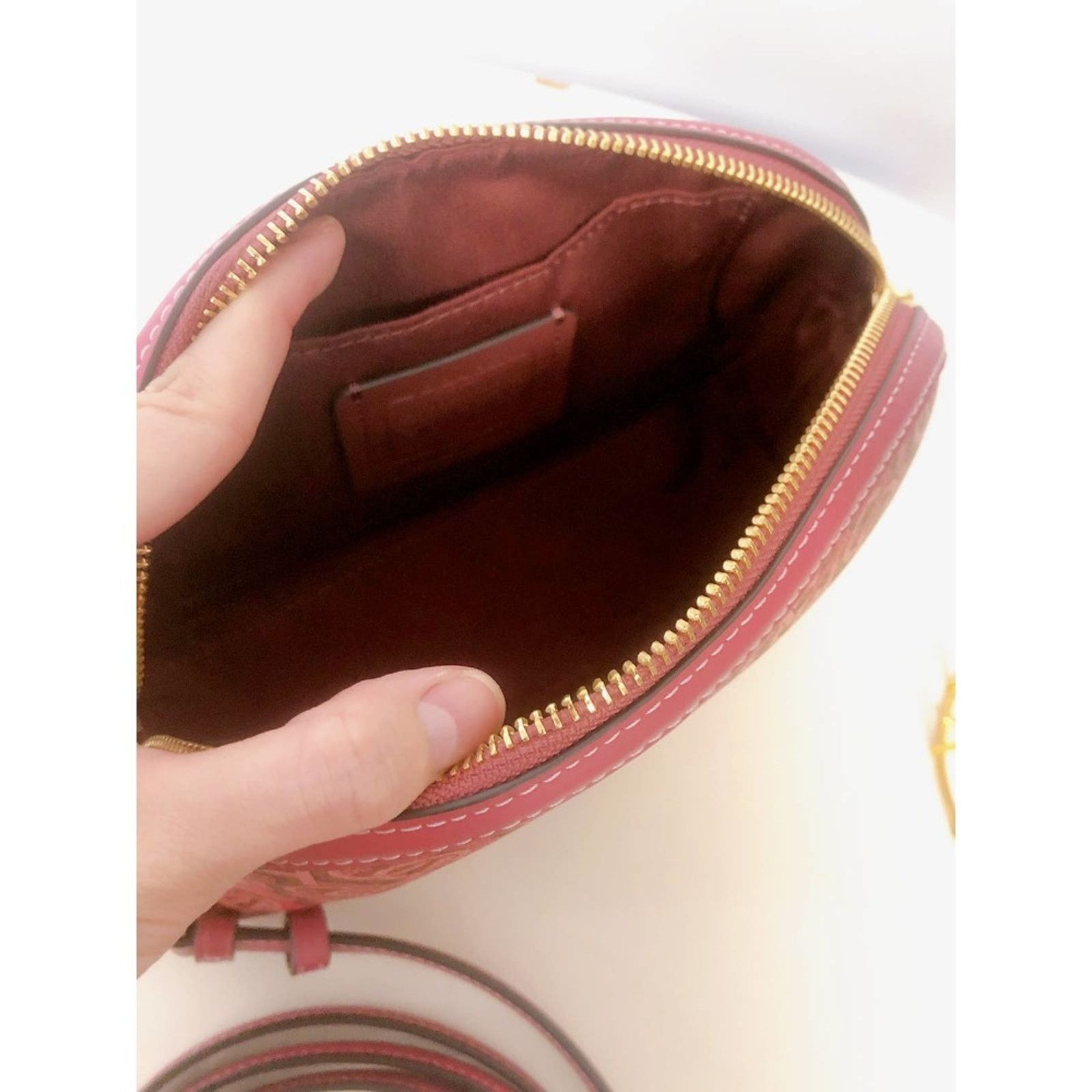 Coach Coach CF343 Madi Crossbody With Coach Monogram Print Rouge Size ONE SIZE - 5 Thumbnail