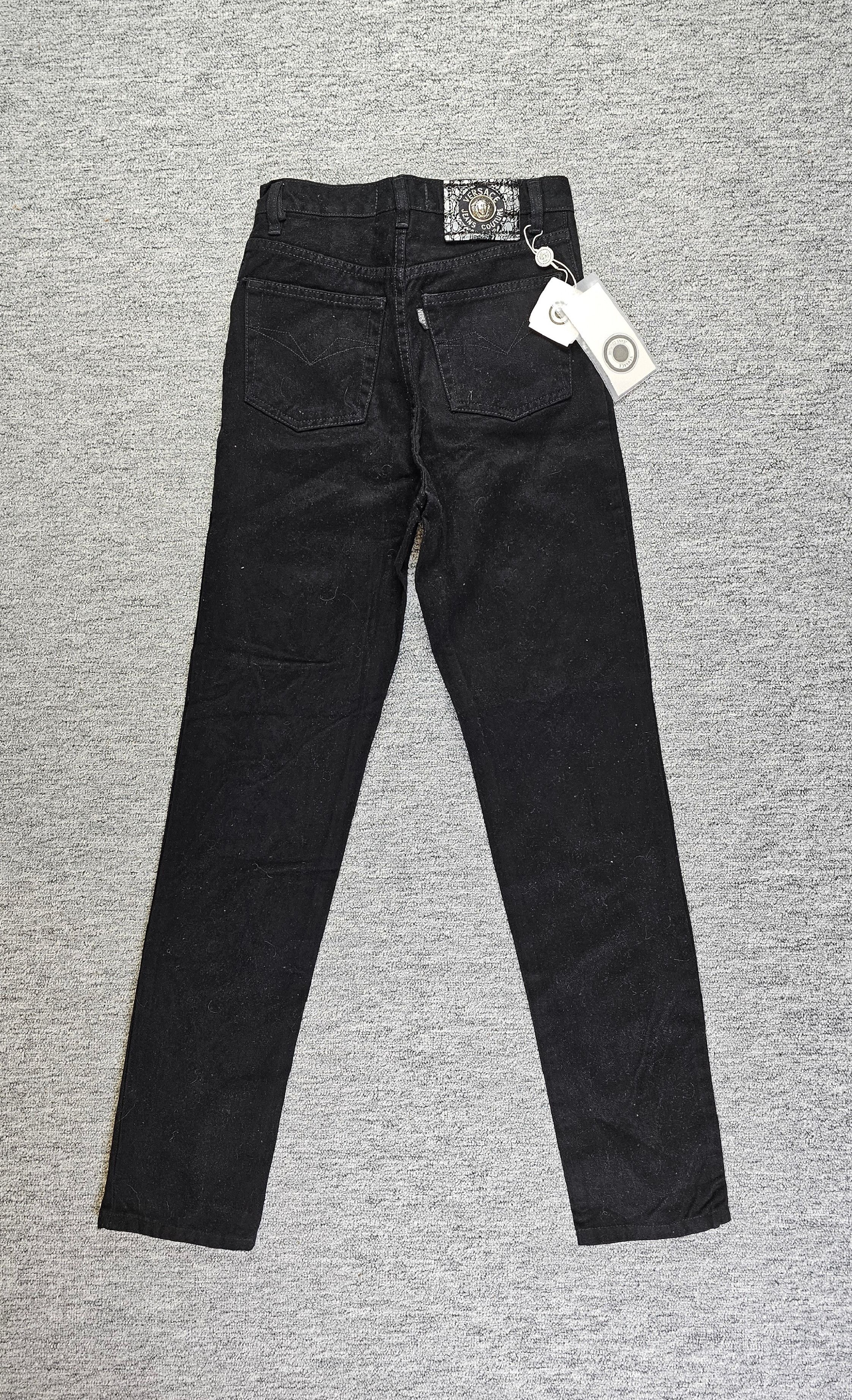 Versace Jeans Couture Versace Jeans Couture 90s Black Straight High Rise NWT W26 Size 26" / US 2 / IT 38 - 2 Thumbnail