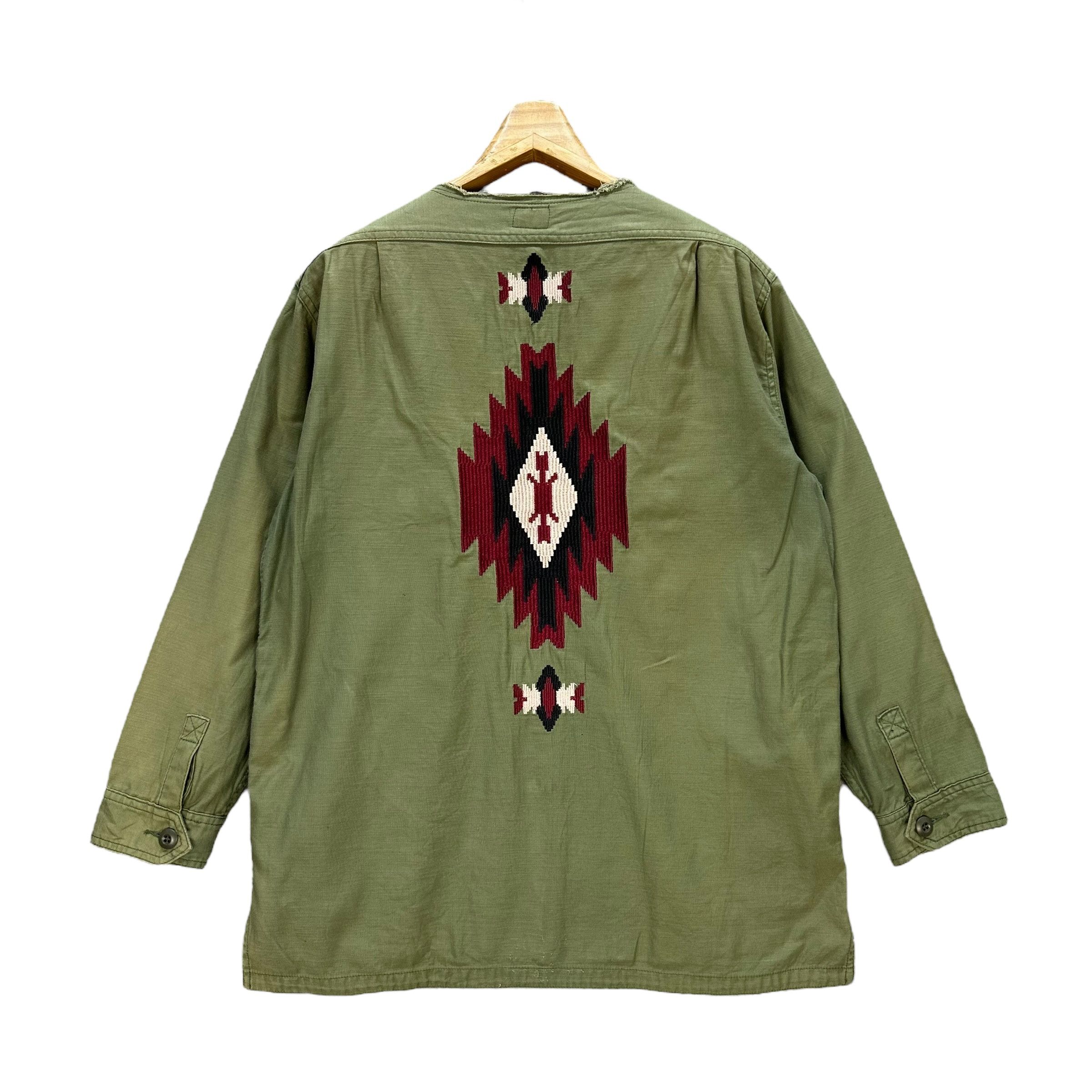 Japanese Brand CEPO Native Logo Button Shirt Jacket #A4-0080 Size M / US 6-8 / IT 42-44 - 1 Thumbnail