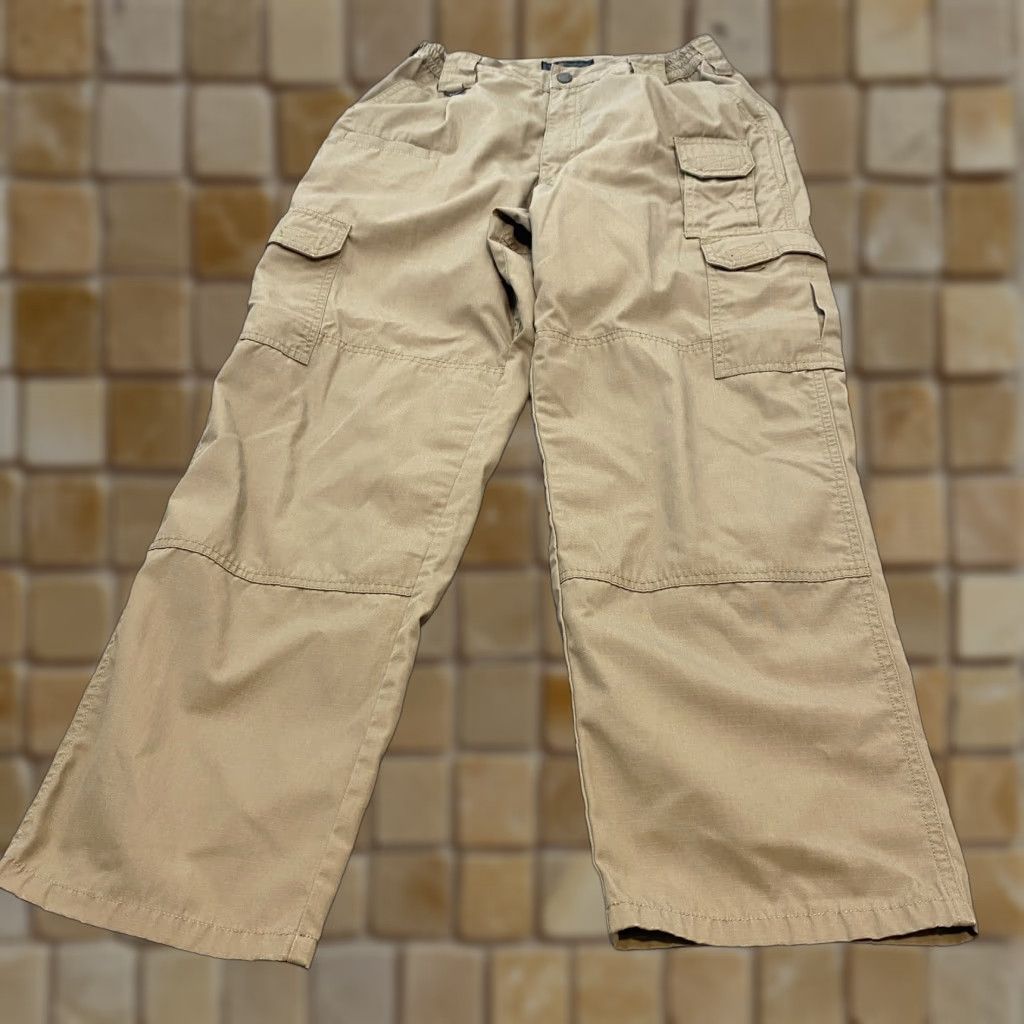 Vintage 5.11 Tactical Cargo Pants Mens Double Knee Army Outdoor Rip Stop 31x29 Size US 31 - 1 Thumbnail