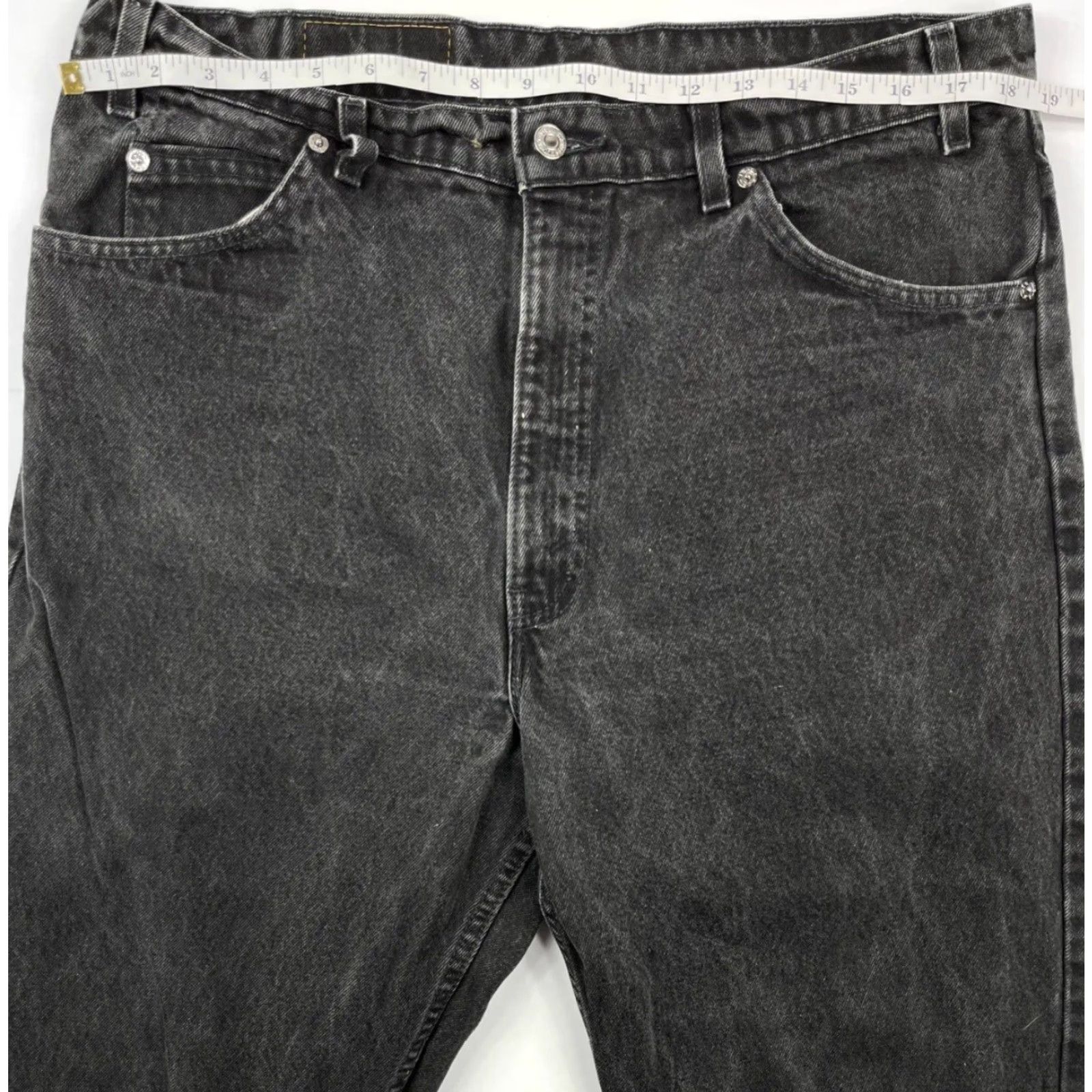 Levi's VINTAGE Levi's 550 Jeans Men's 38x30 Black Denim Relaxed Fit 90s USA Made Size US 38 / EU 54 - 4 Thumbnail