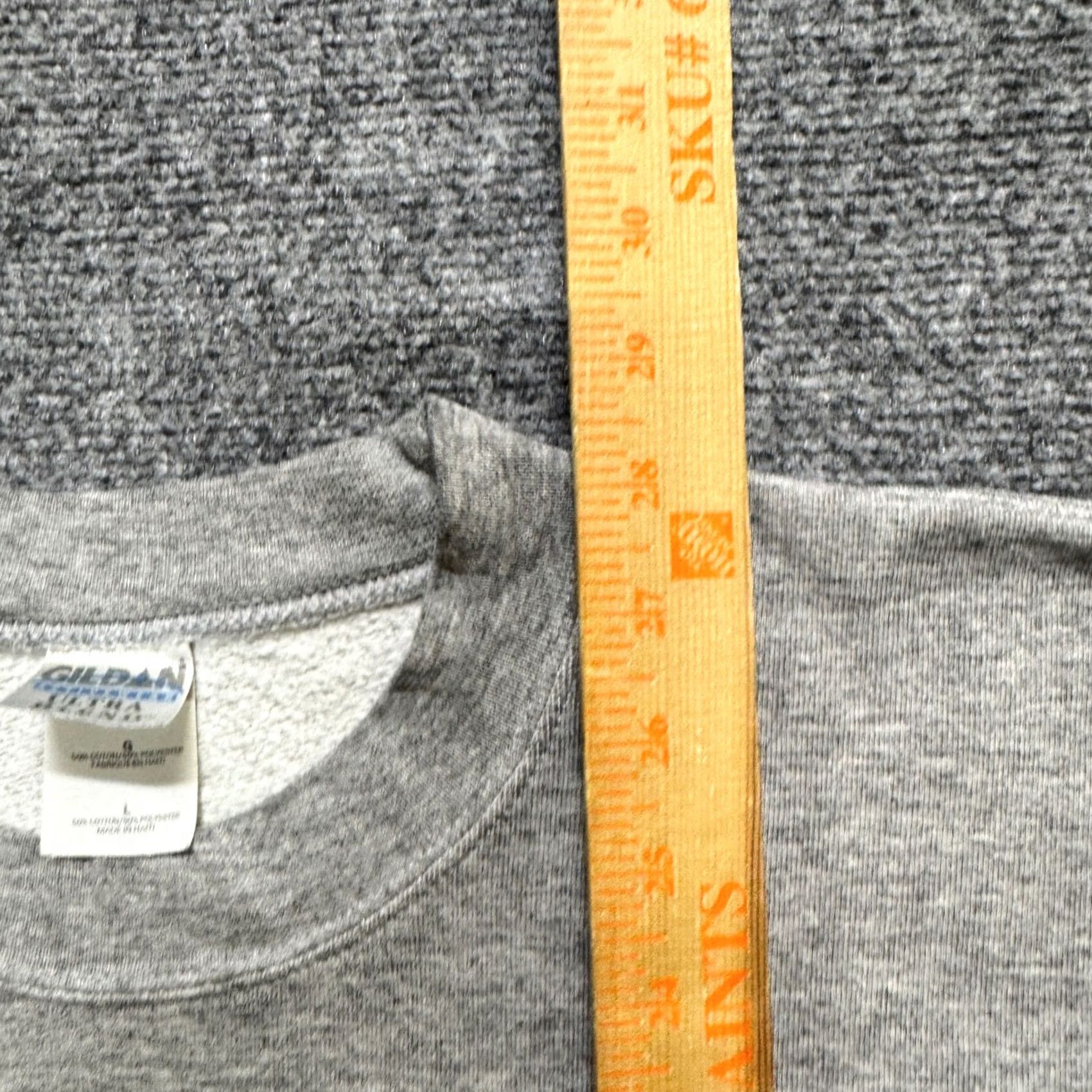 Gildan VINTAGE Dodge Ball Pullover Sweatshirt Mens L Gildan Ultra Cotton Heather Grey 90s Size US L / EU 52-54 / 3 - 5 Thumbnail