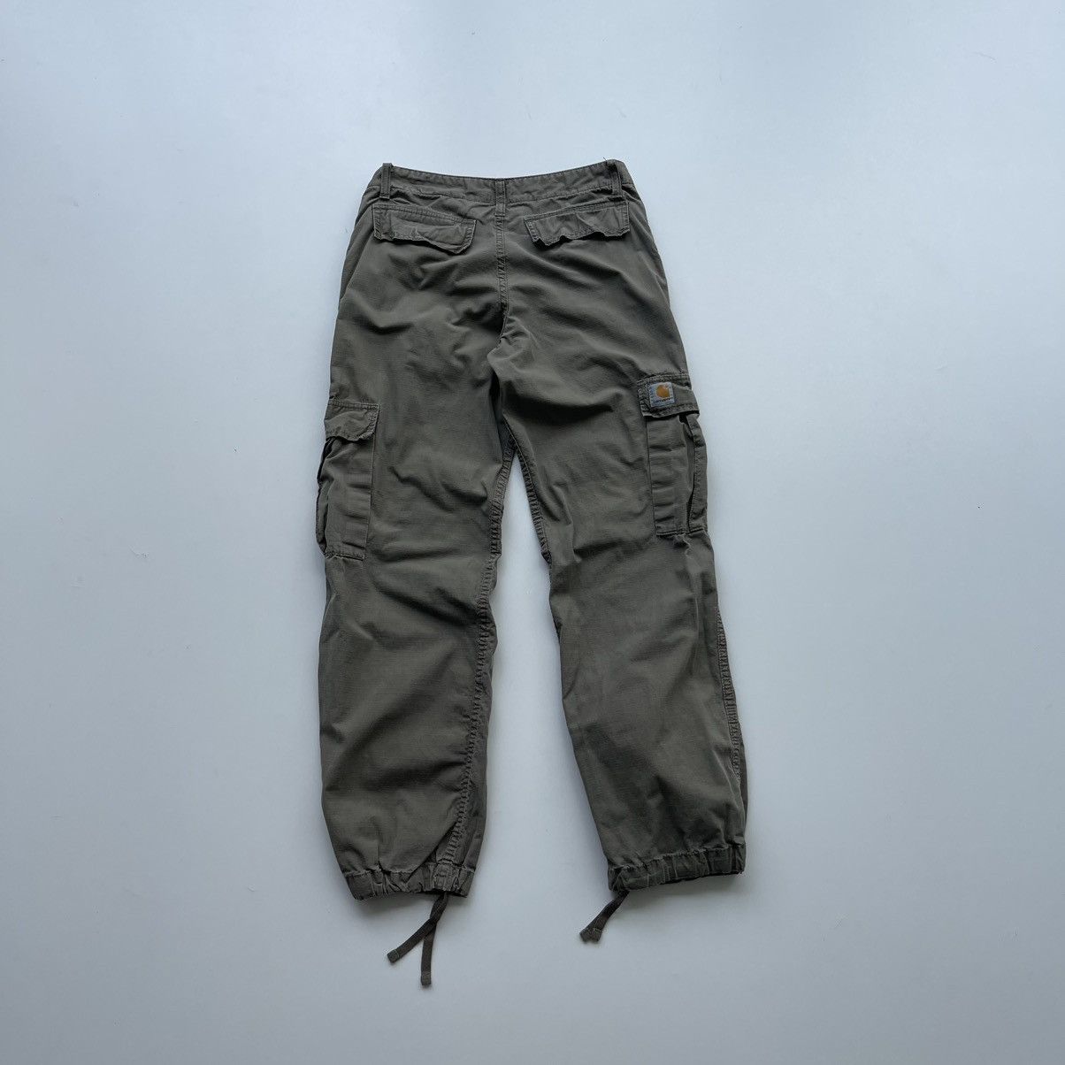 Carhartt Wip Carhartt WIP W’ Regular Cargo Baggy Pants Washed Olive Y2K Size US 27 - 3 Thumbnail