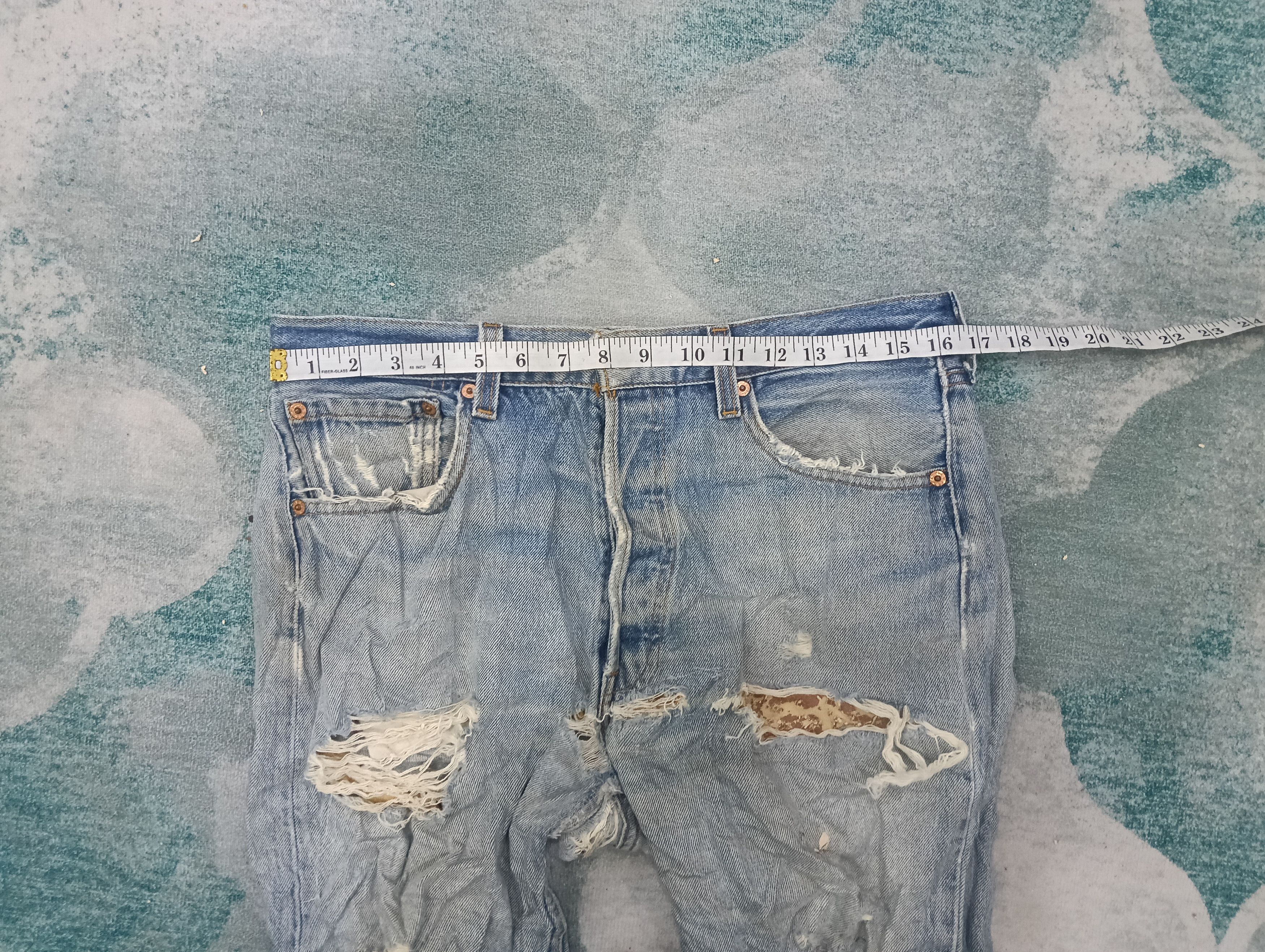 Levi's Vintage Clothing Vintage 501 Distressed Size US 34 / EU 50 - 10 Thumbnail