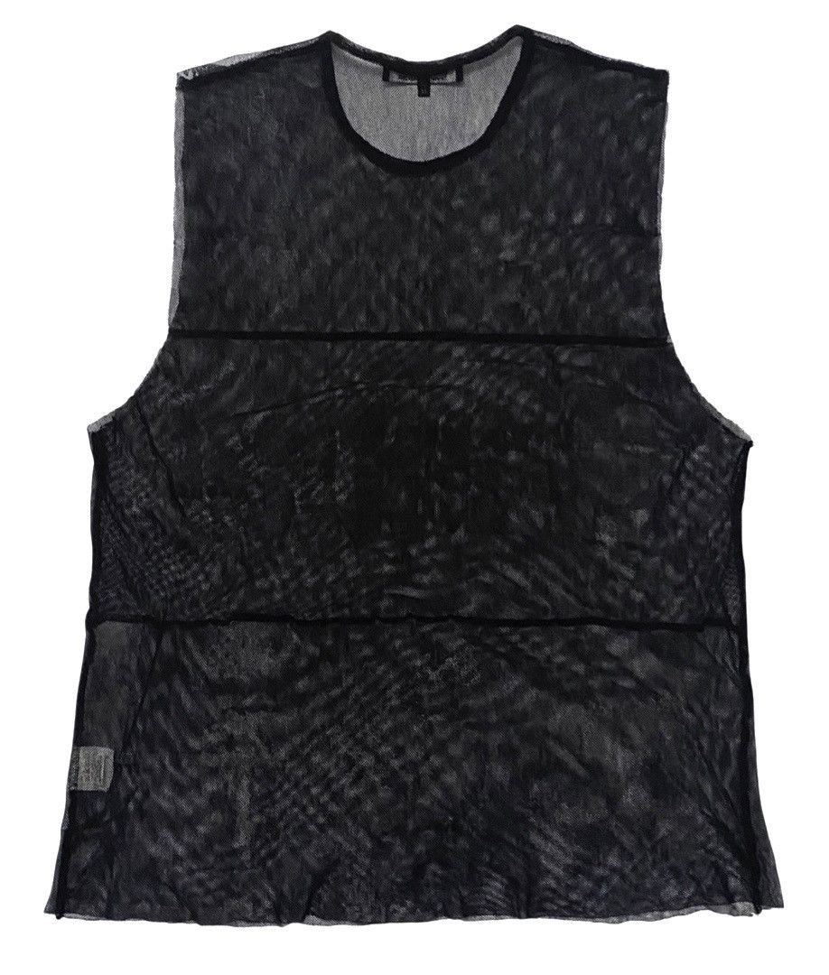 Raf Simons 03SS Archive Central Mesh Tank Top Sleeveless tee Size US M / EU 48-50 / 2 - 3 Thumbnail
