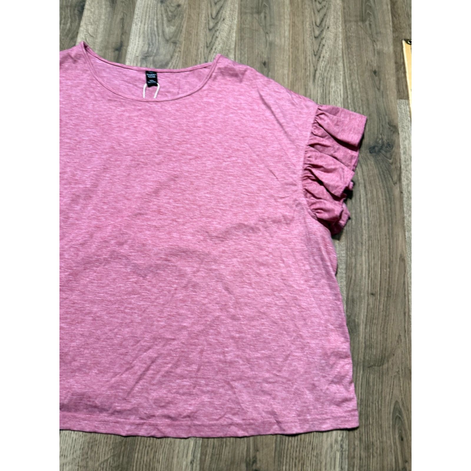 Vintage Emery Rose Shirt Women’s Plus Size 4XL Red Short Ruffled Sleeve NWT Size XXL / US 16-18 / IT 52-54 - 4 Thumbnail