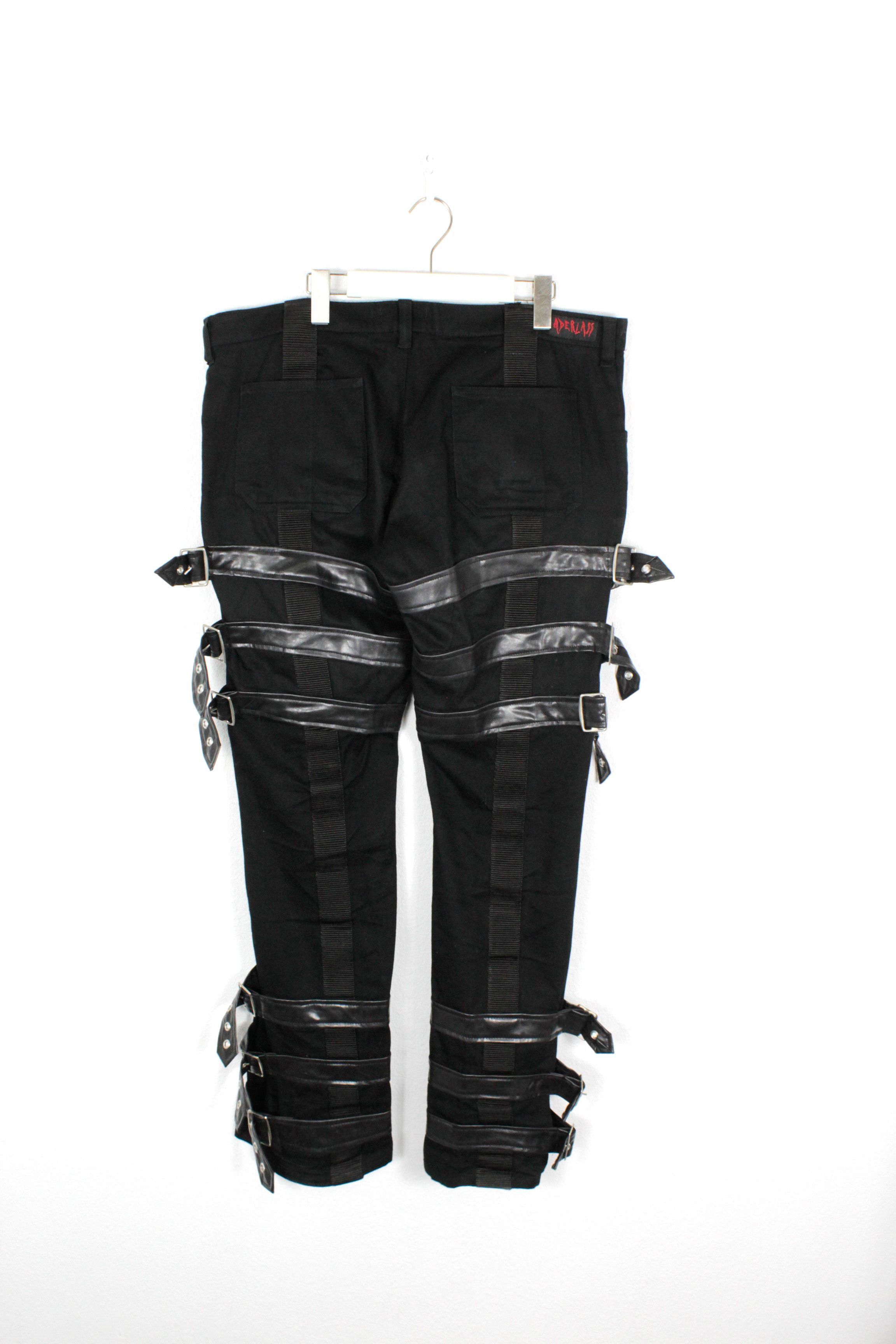 Japanese Brand Y2K Aderlass Baggy Parachute Bondage Gothic Pants CYber Size US 36 / EU 52 - 6 Thumbnail