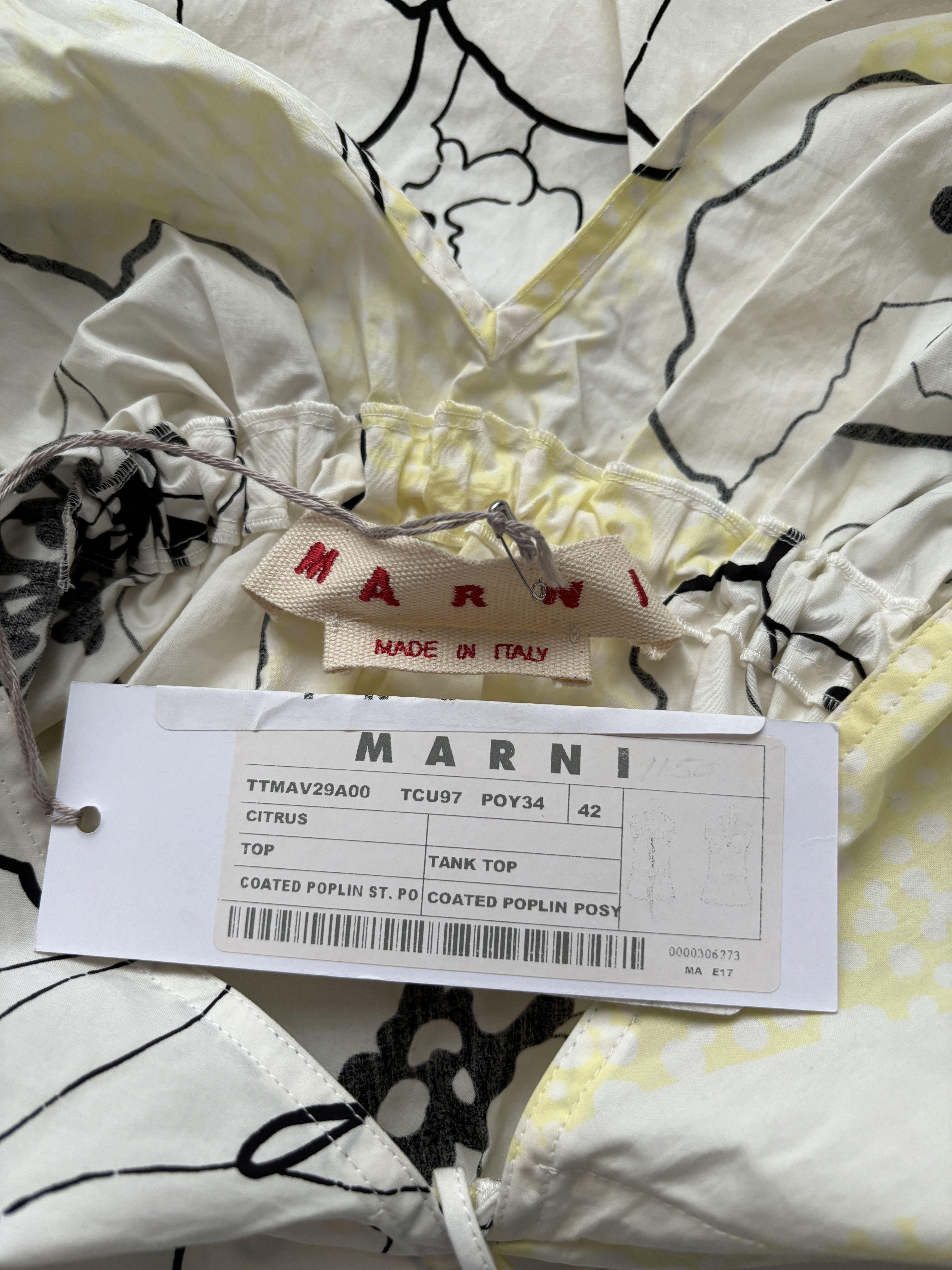 Marni ⚡️QUICK SALE⚡️Marni Citrus Floral Pattern Tank Top Size L / US 10 / IT 46 - 3 Thumbnail