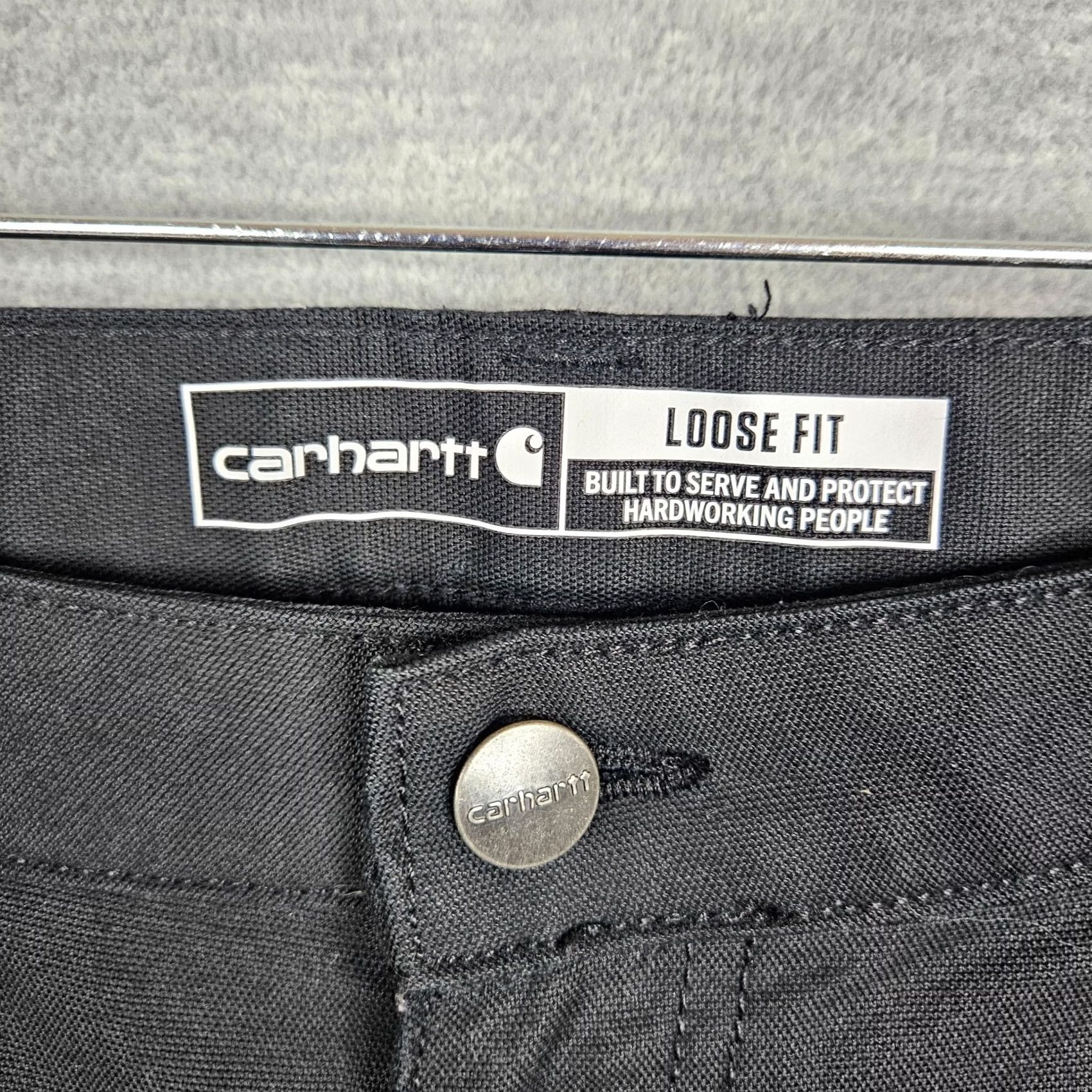 Carhartt Carhartt Women's Rugged Flex Loose Fit Canvas Work Pant Regular Size 16 Black Outdoor Casual Winter Spring Summer Fall Pants Mens? Size 38" / US 16 / IT 52 - 3 Thumbnail
