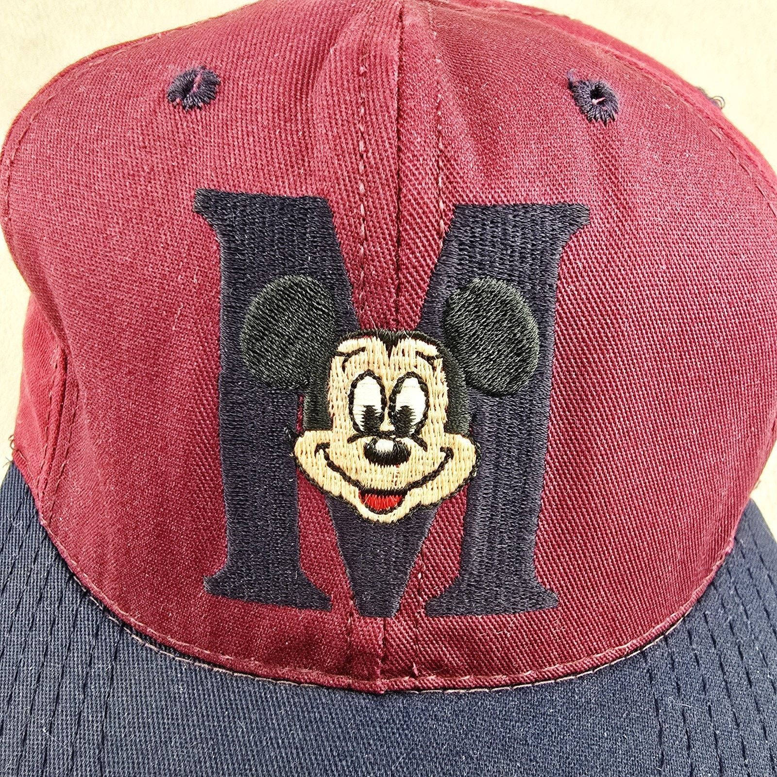 Disney Vintage Disney Mickey Mouse Hat Cap Strapback Theme Park 90s Size ONE SIZE - 2 Thumbnail