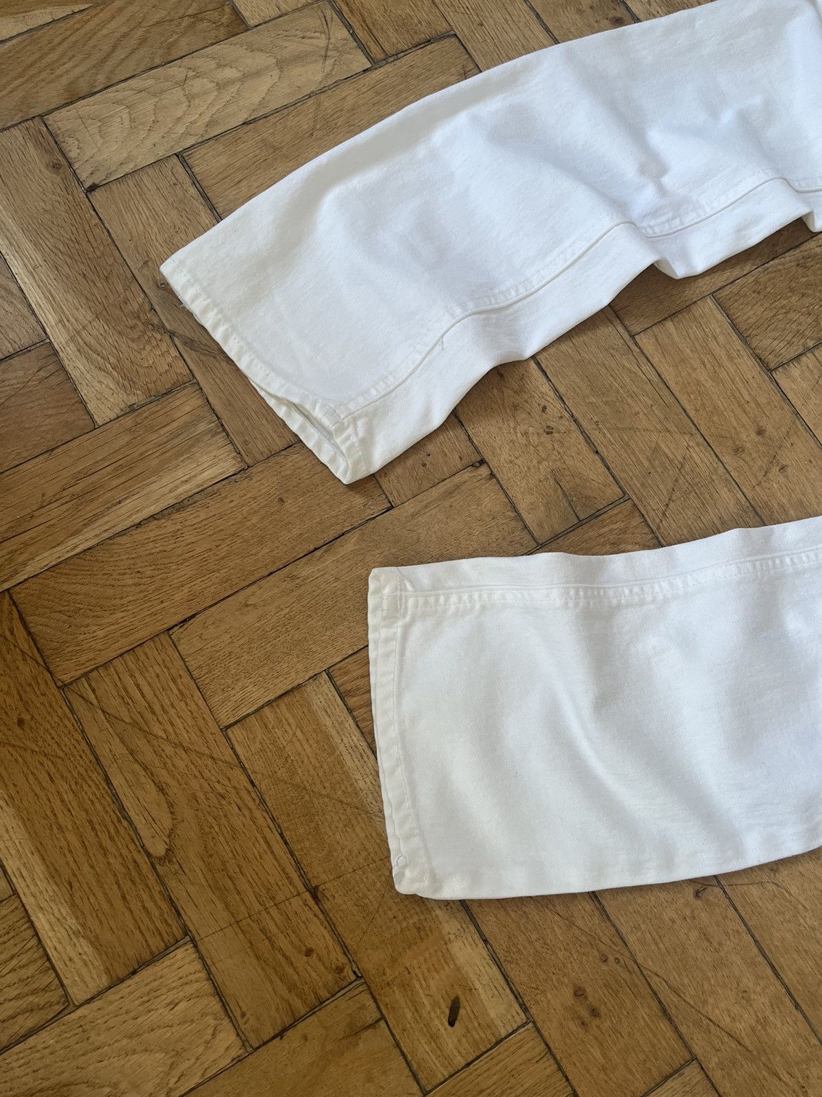Acne Studios × Vintage Vintage Acne Studios White Denim Jeans Size 27/32 Y2K USA Size 32" / US 10 / IT 46 - 4 Thumbnail