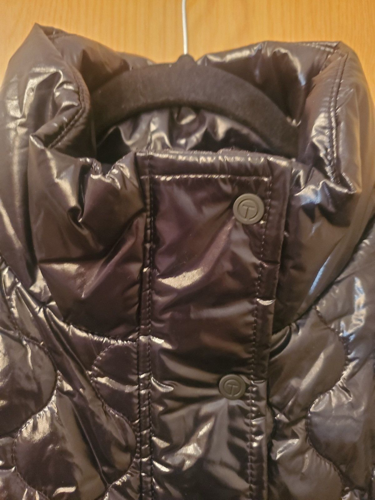 Talbots NWT T by Talbots High Shine High-Low Hem Quilted Puffer Vest Size XL / US 12-14 / IT 48-50 - 4 Thumbnail