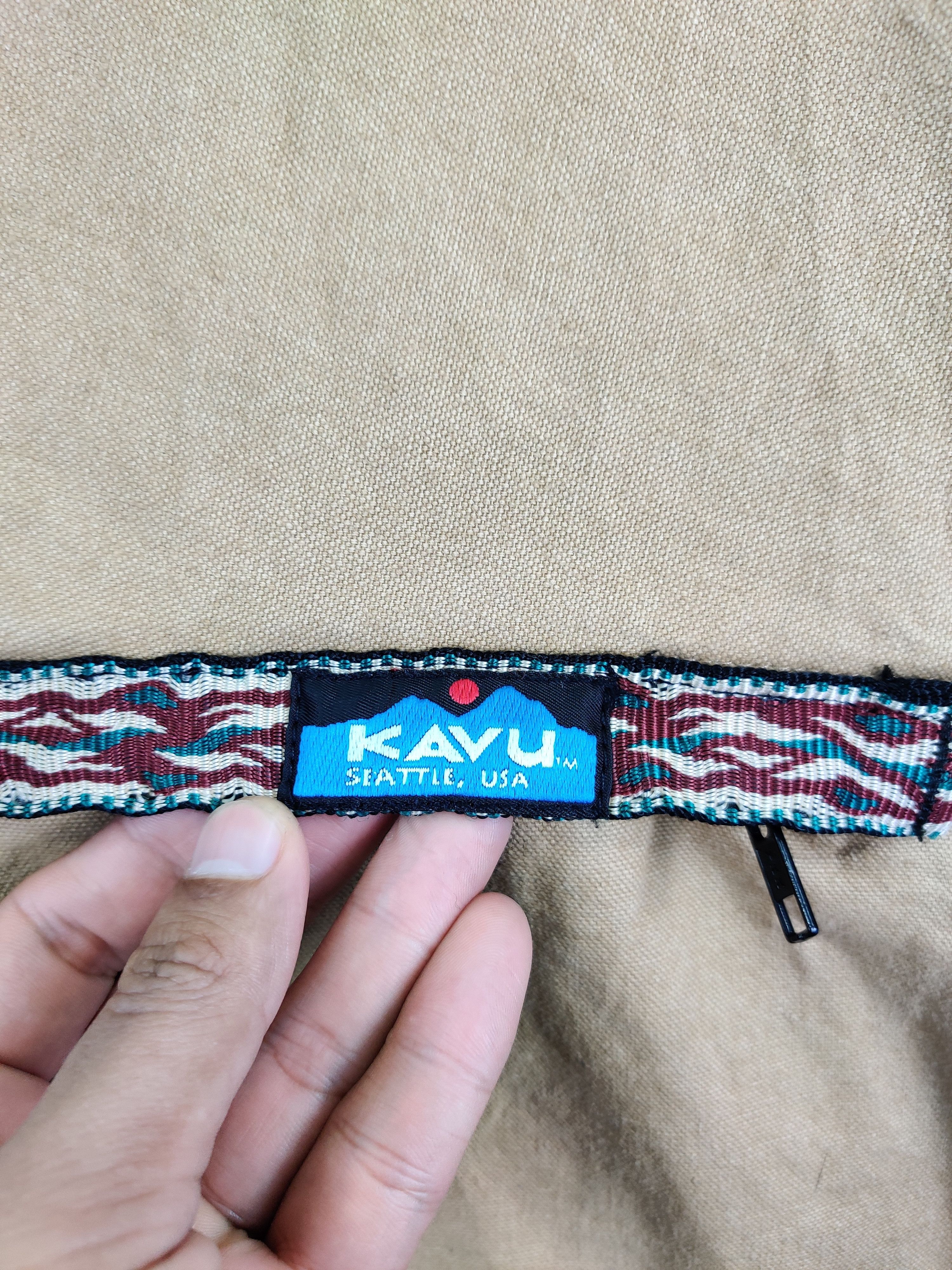 KAVU Vintage Kavu Duck Canvas Half Zipper Jacket Size US M / EU 48-50 / 2 - 3 Thumbnail