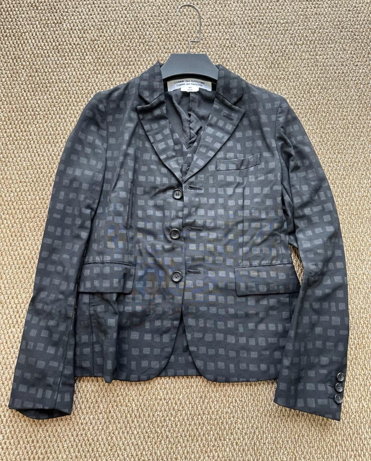 Comme des Garcons COMME des GARÇONS Dark Plaid Fake Two-Piece Blazer K23 Size US XS / EU 42 / 0 - 1 Thumbnail