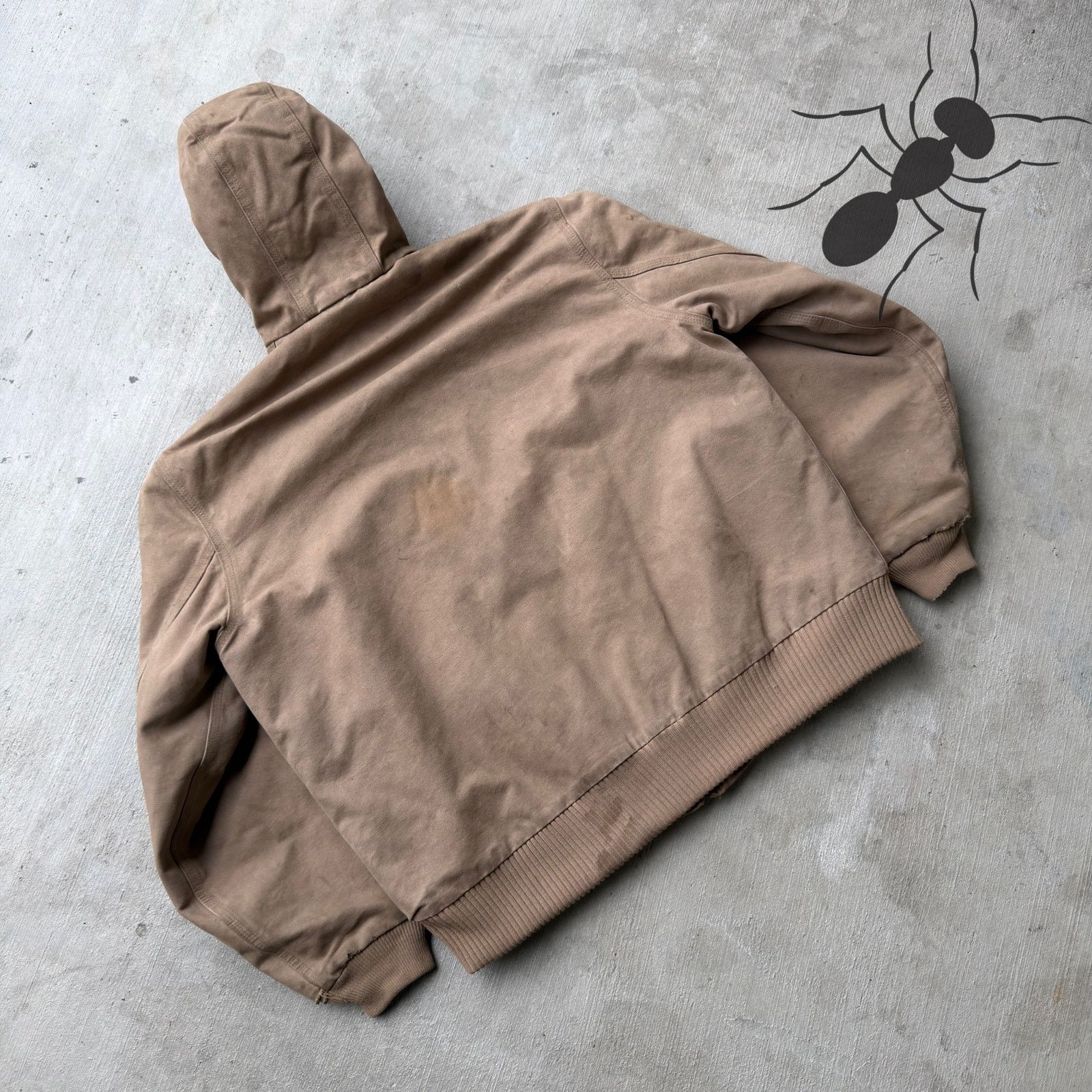 Carhartt × Vintage Carhartt J130 SDL brown hooded work wear jacket Size US L / EU 52-54 / 3 - 6 Thumbnail