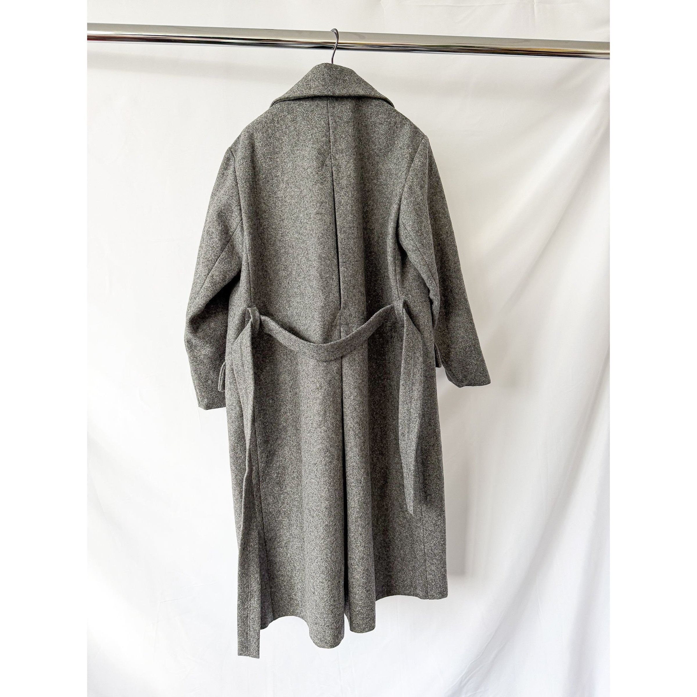 Barena Barena Grey Double Breasted Gazabin Granelo Coat Size US L / EU 52-54 / 3 - 2 Thumbnail