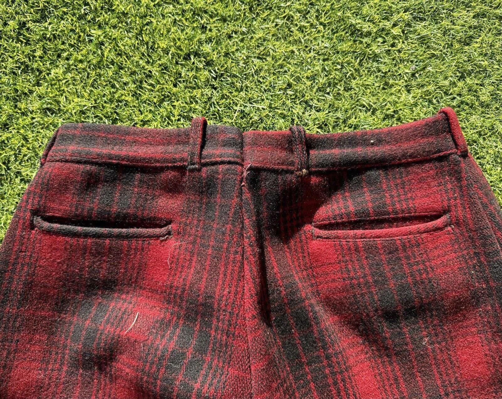 Designer True Vintage Carters 40s Buffalo Plaid Wool Hunting Pants 34 Size US 34 / EU 50 - 8 Thumbnail