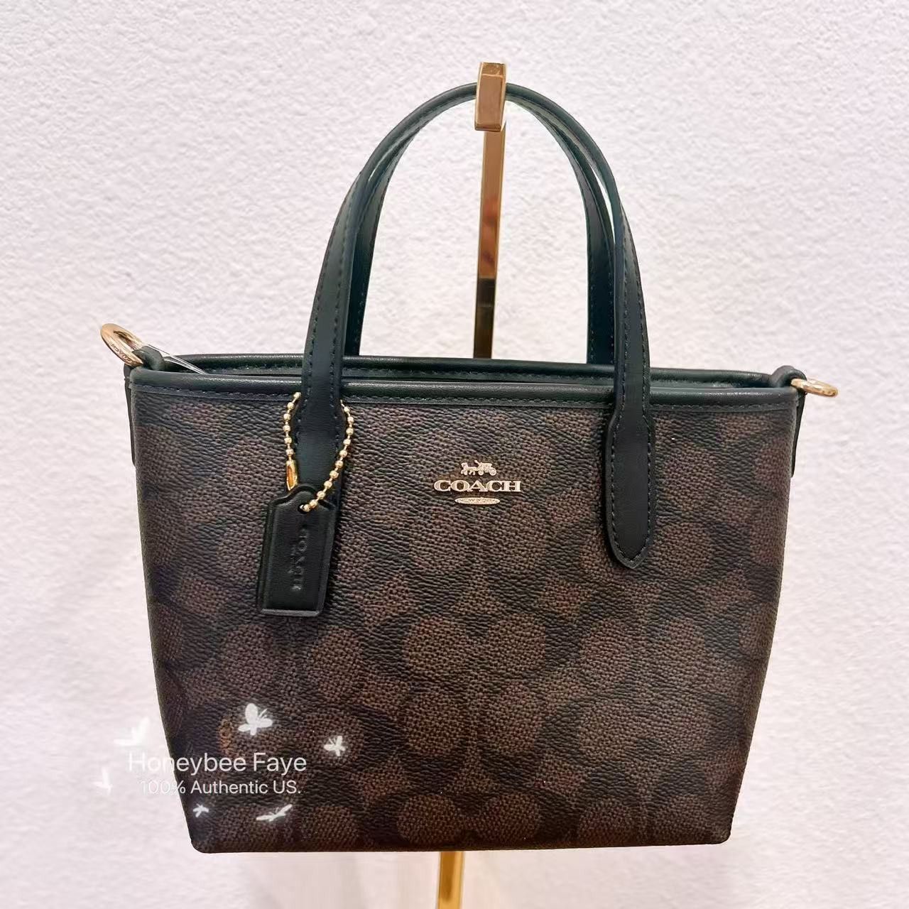 Coach NWT COACH City Mini Tote Bag In Signature Canvas CW032 Size ONE SIZE - 2 Thumbnail