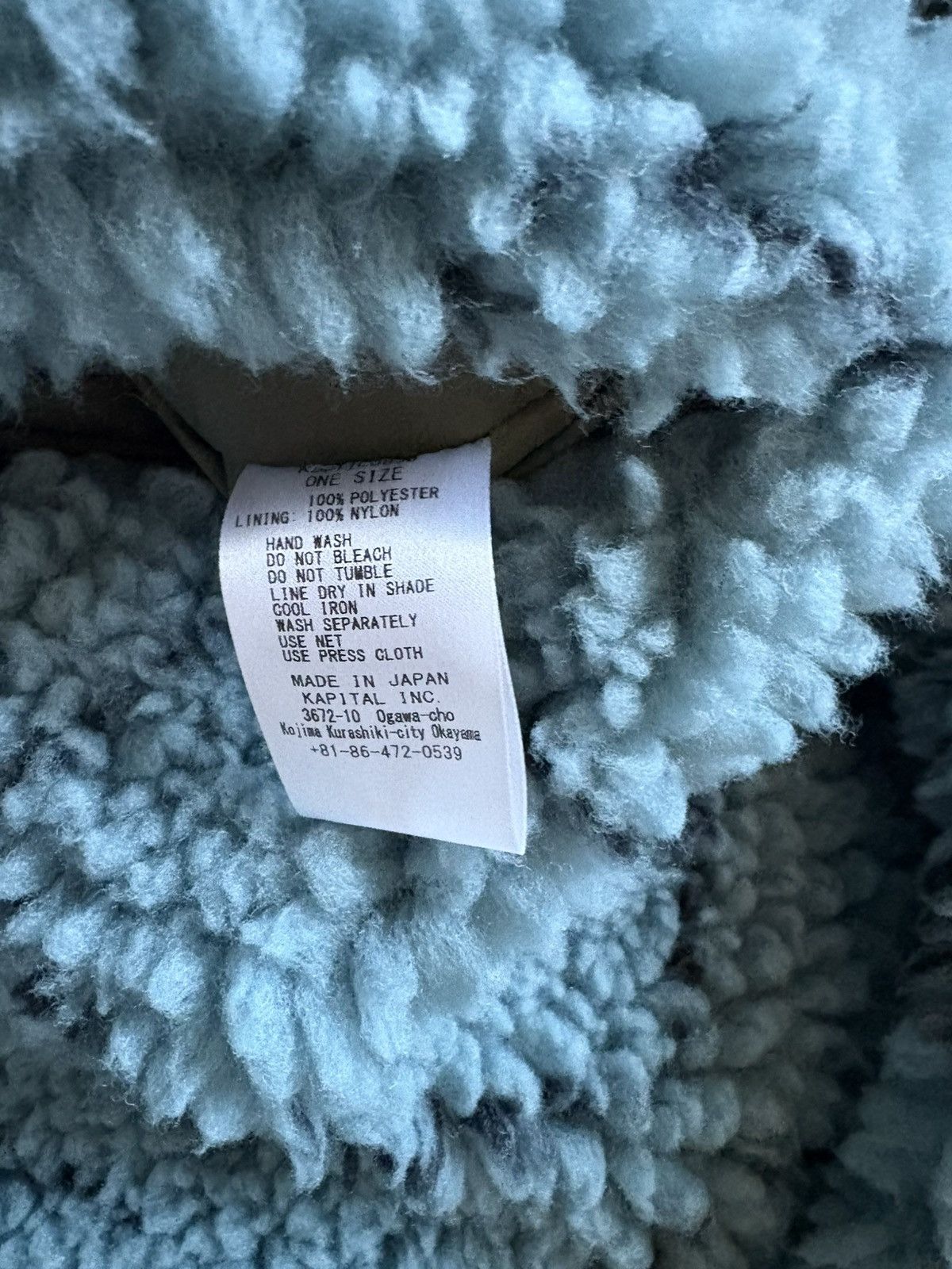 Kapital × Kapital Kountry Kapital Boa Fleece Jacket light Blue Size US L / EU 52-54 / 3 - 13 Thumbnail