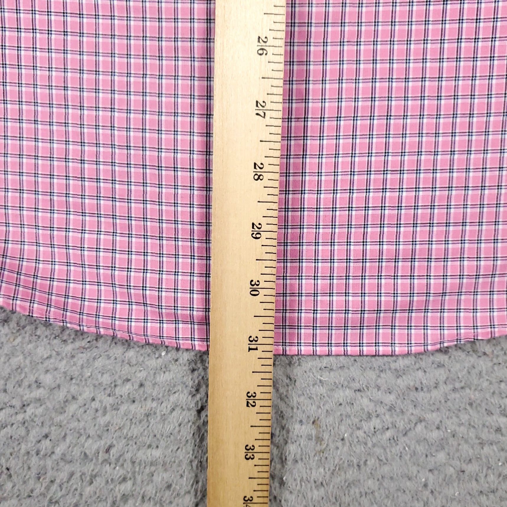 Ralph Lauren Ralph Lauren Dress Shirt Mens 15.5 Pink Plaid Button-Down Long Sleeve Cotton Size 40R - 4 Thumbnail