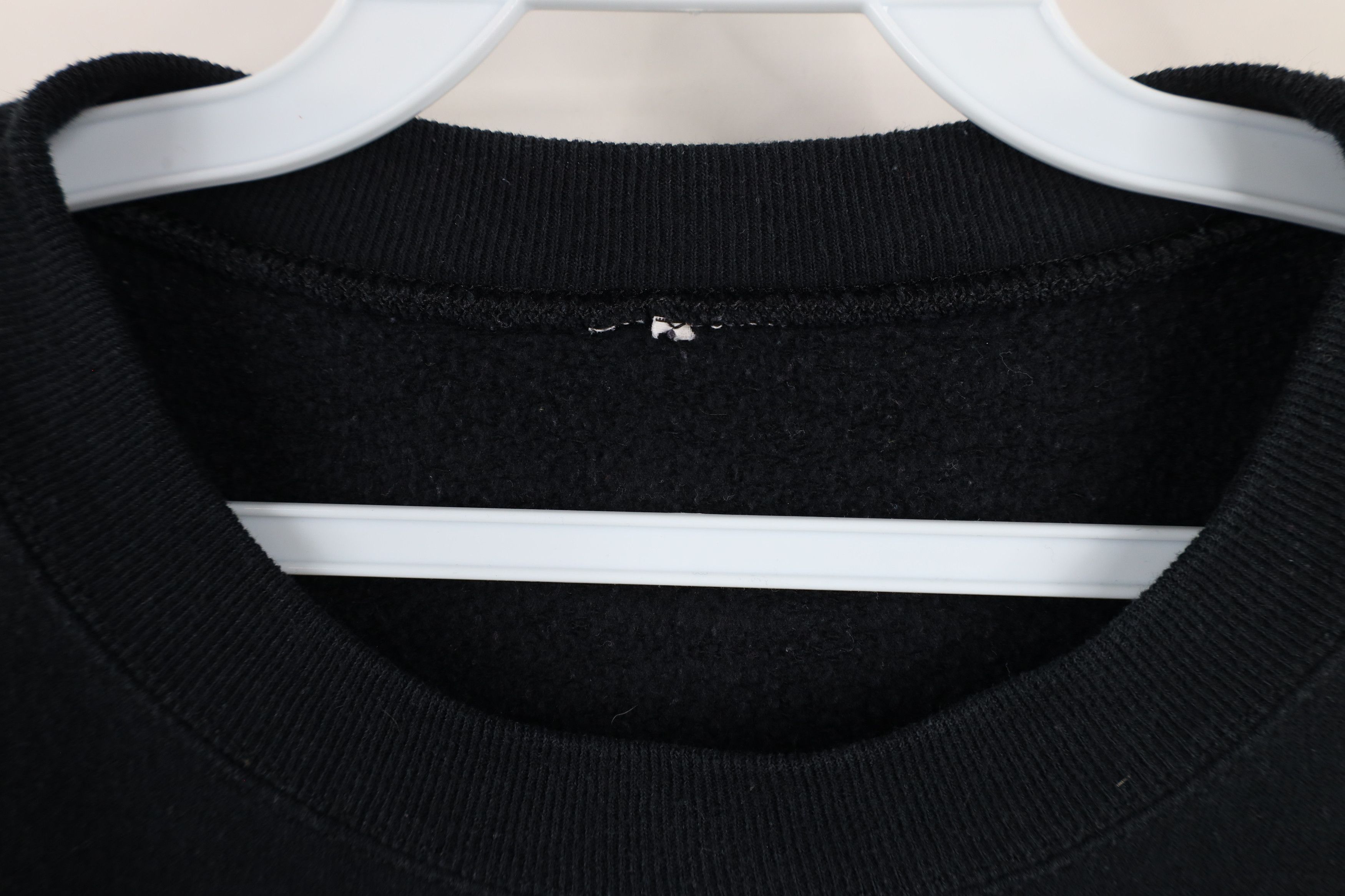 Vintage Vintage 90s Streetwear Faded Blank Crewneck Sweatshirt Black Size US XXL / EU 58 / 5 - 6 Thumbnail
