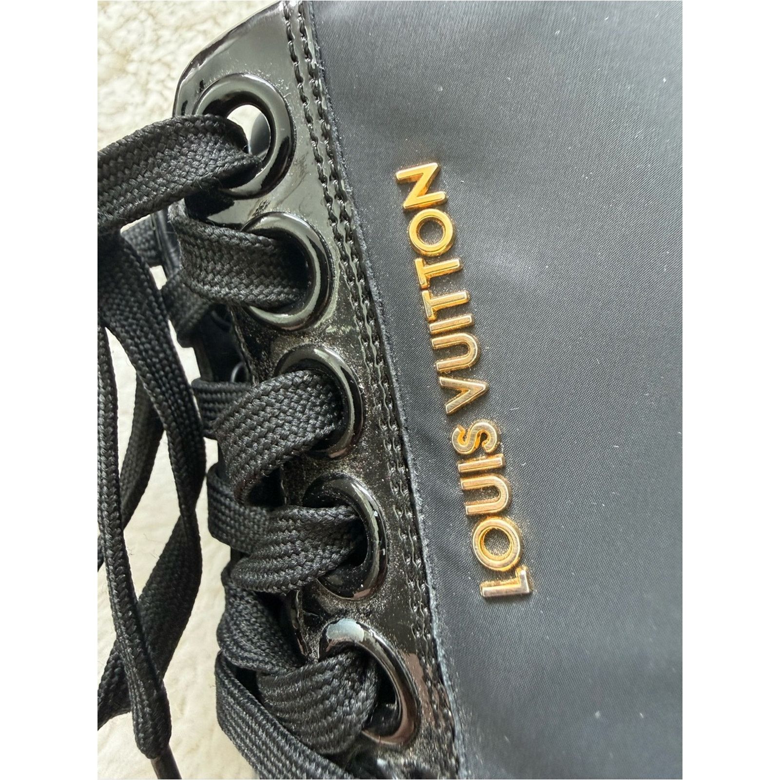 Louis Vuitton Louis Vuitton patent leather /cloth sneakers 37.5EU or 7.5 Size US 7.5 / IT 37.5 - 3 Thumbnail