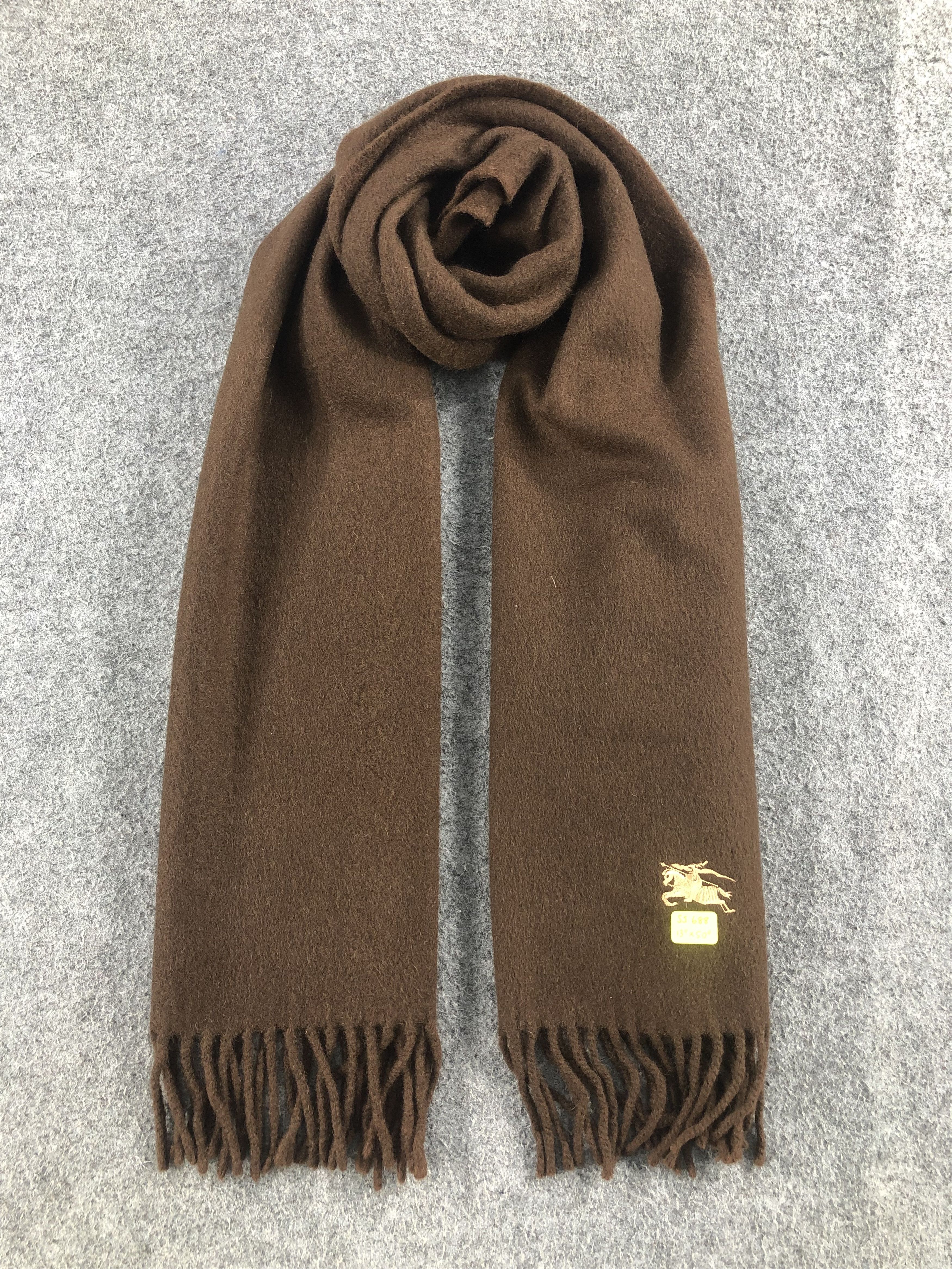 Burberry Vintage Burberry Pure Cashmere Scarf / Muffler / Neckwear Size ONE SIZE - 1 Thumbnail