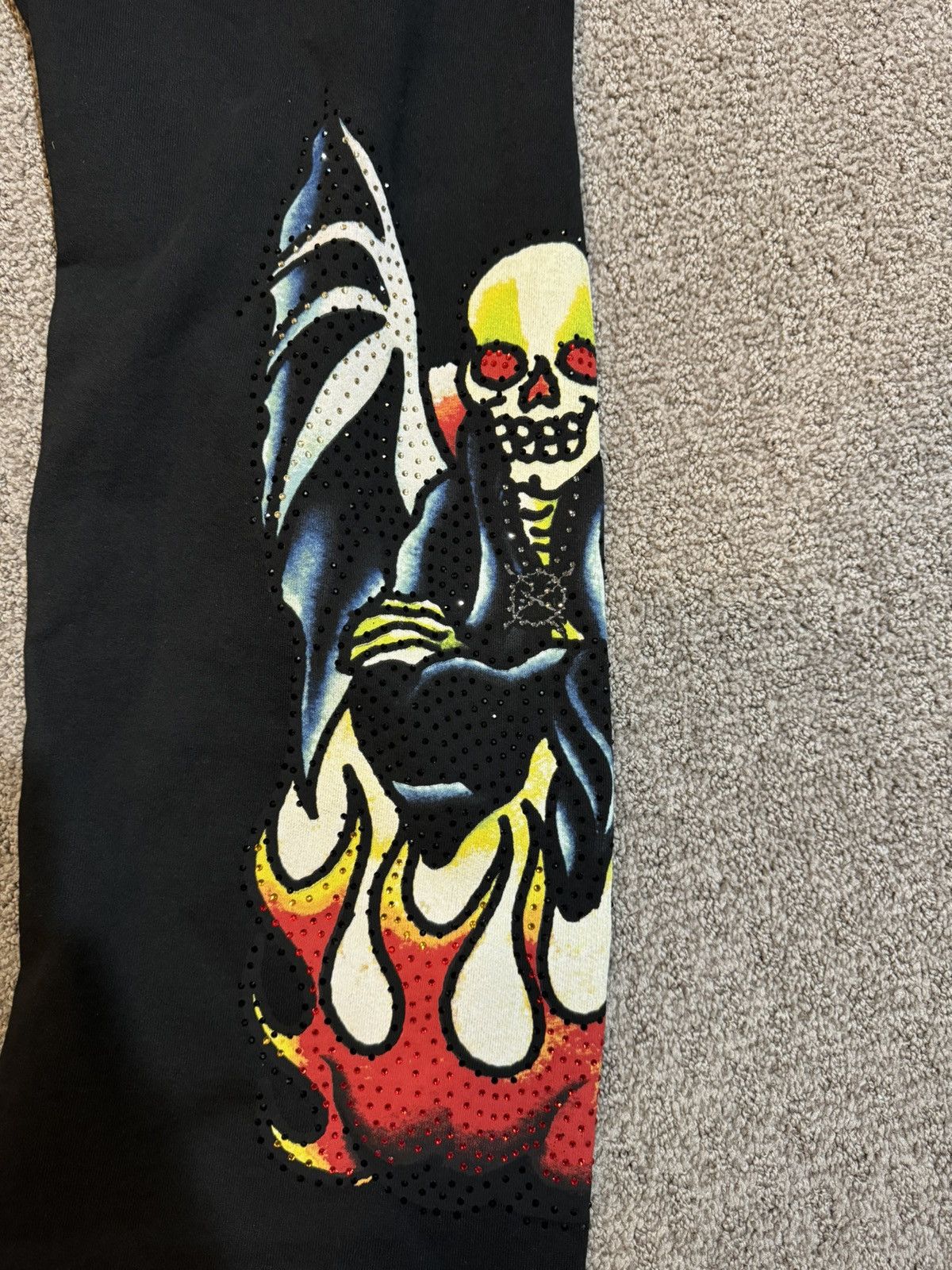 Ed Hardy × Ken Carson Ed Hardy x Ken Carson Complexcon Rhinestone Men’s Sweat Pant Size US 32 / EU 48 - 4 Thumbnail
