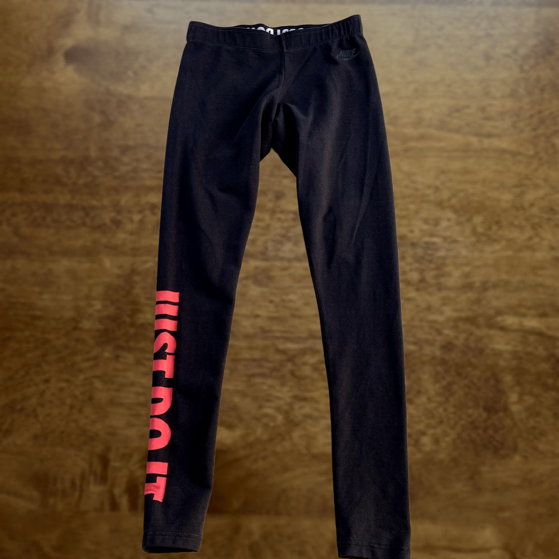 Nike Nike Leggings Womens Small Black Just Do It Logo Ankle Athletic Yoga Pants Gym Size 28" / US 6 / IT 42 - 1 Thumbnail
