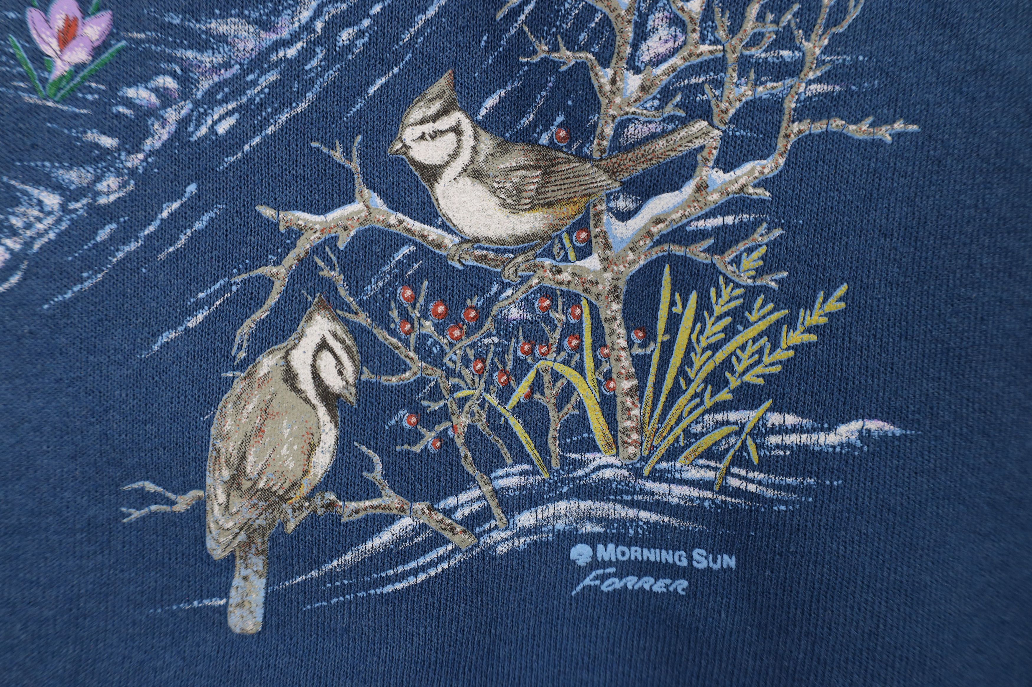 Vintage Vintage 90s Country Primitive Farmhouse Sweatshirt USA Size L / US 10 / IT 46 - 6 Thumbnail
