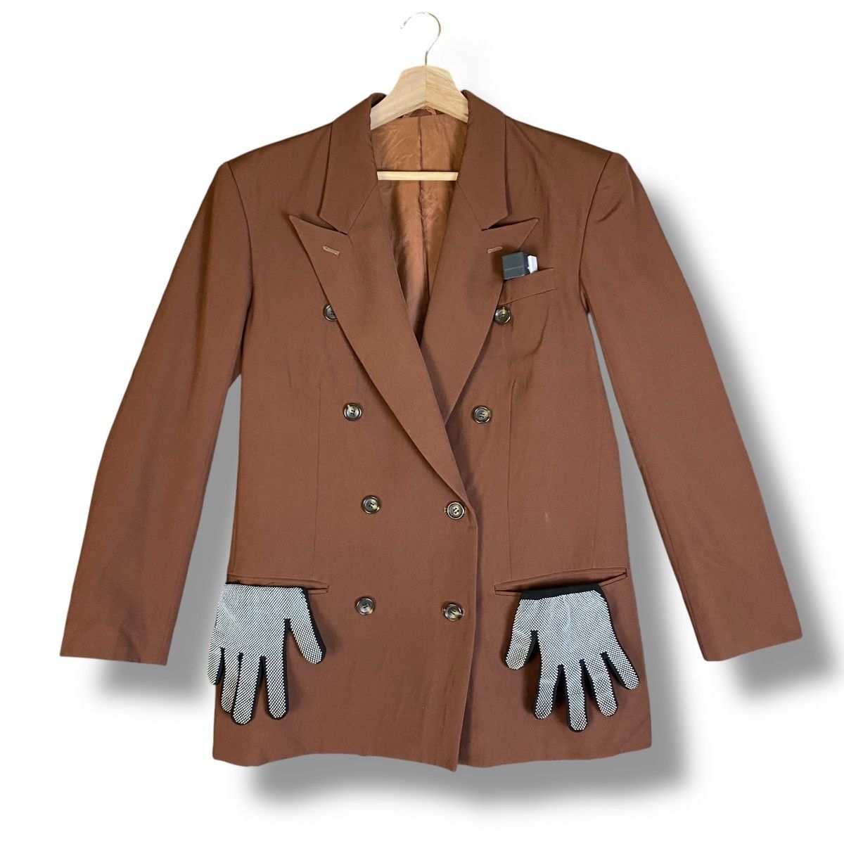 Katharine Hamnett London Katharine Hammet London Double Breasted Blazer Jacket Size US M / EU 48-50 / 2 - 2 Thumbnail