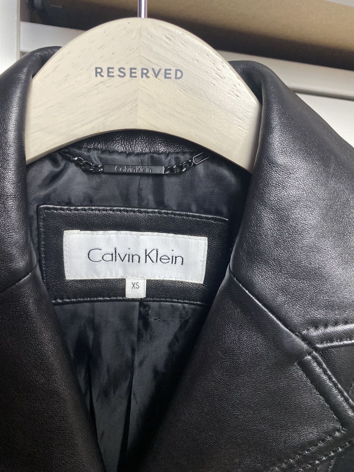 Calvin Klein Calvin Klein leather jacket XS Black Size XS / US 0-2 / IT 36-38 - 4 Thumbnail