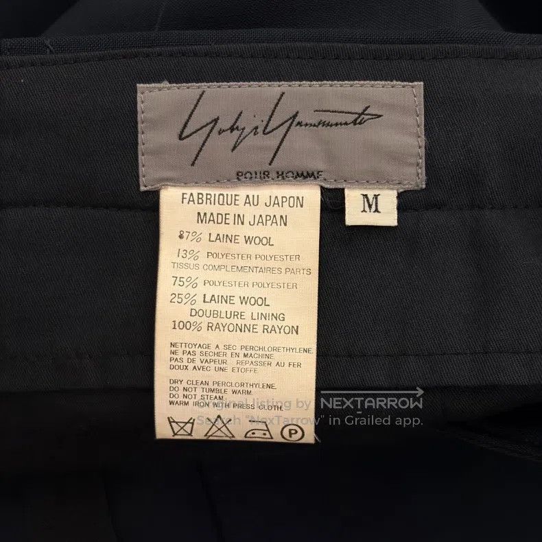 Other Yohji Yamamoto size m 98 SS Lake Blue Wool Pants Size US 28 / EU 44 - 7 Thumbnail