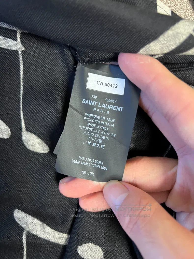 Saint Laurent Paris Saint Laurent Paris Note Shirt i Size XS / US 0-2 / IT 36-38 - 4 Thumbnail