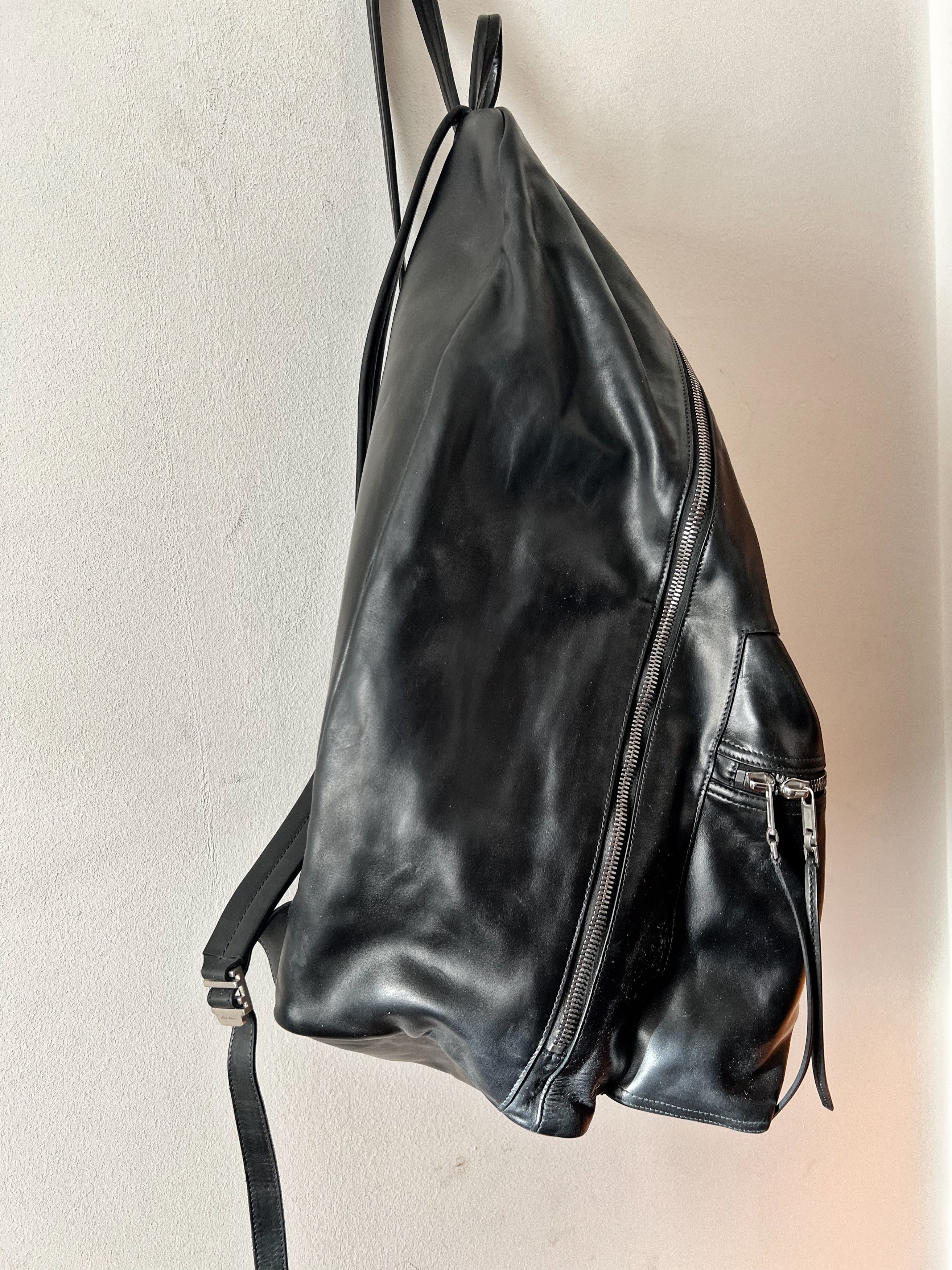 Rick Owens Very Rare Very Big Leather Backpack Size ONE SIZE - 15 Thumbnail