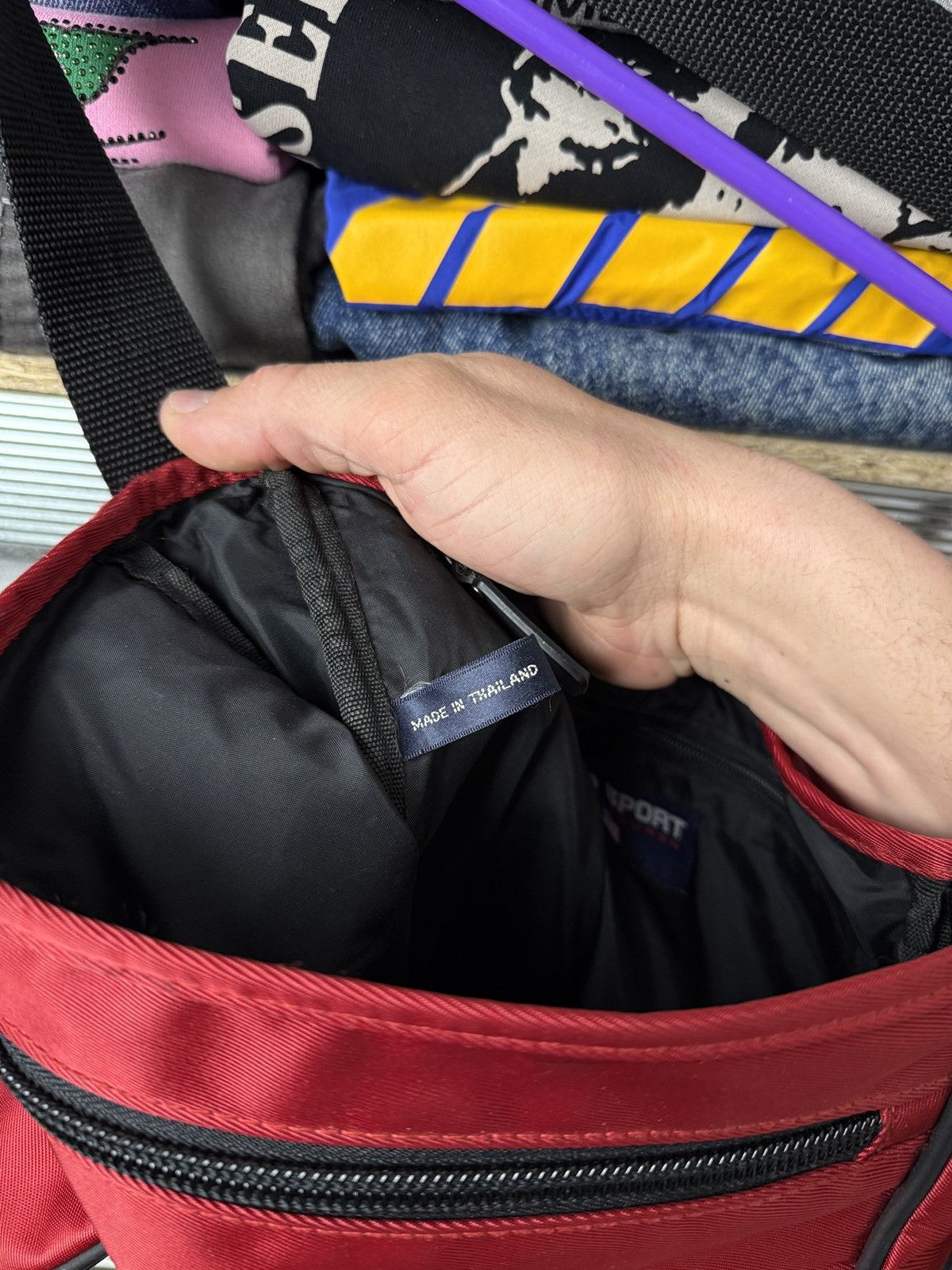 Polo Ralph Lauren 🔥🇺🇸VINTAGE POLO SPORT BAG MESSENGER Y2K 🇺🇸🔥 Size ONE SIZE - 12 Thumbnail