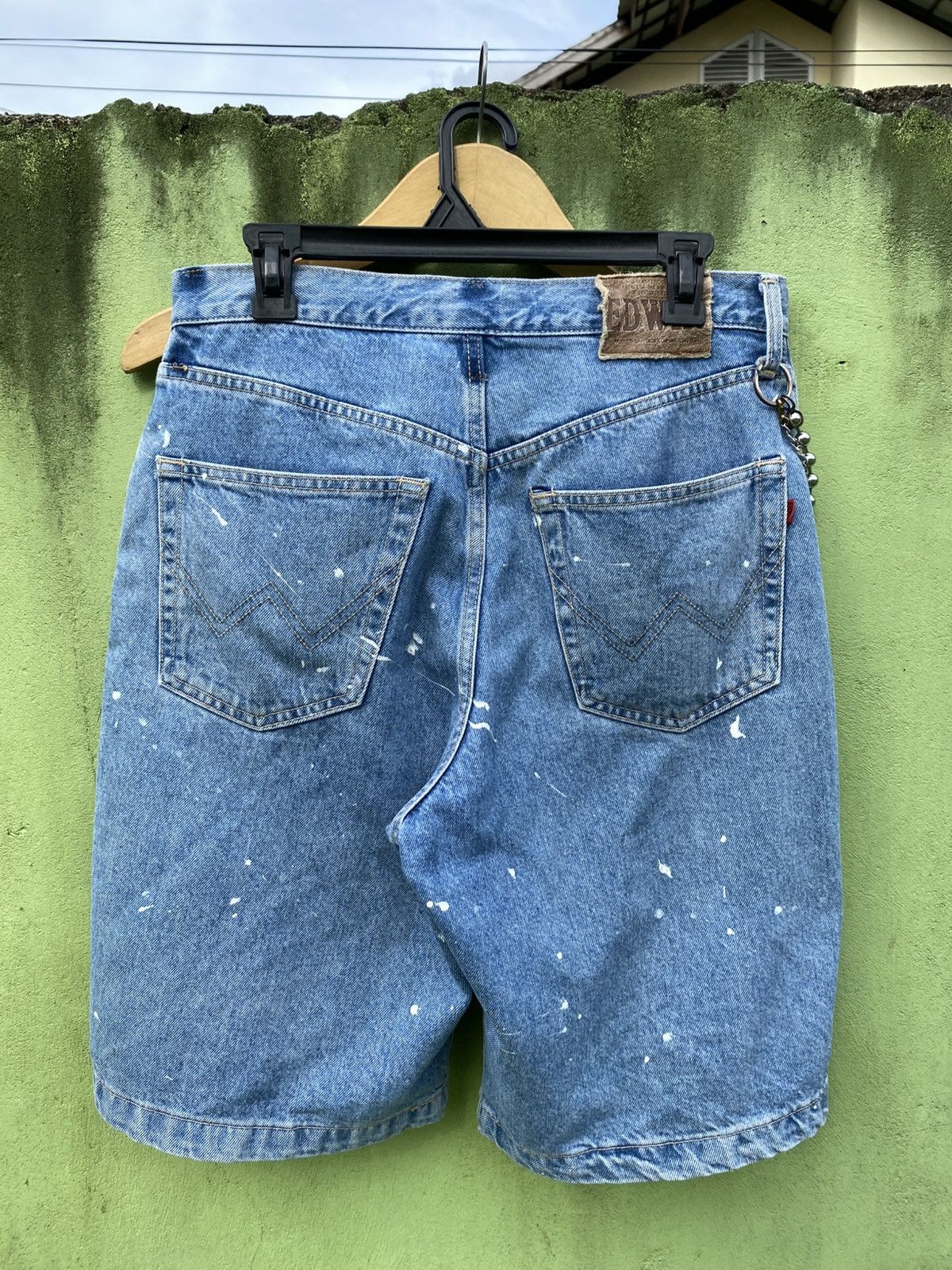 Edwin Edwin Made In Japan Vintage Jeans Shorts Pain Splatter Drip Size US 30 / EU 46 - 2 Thumbnail