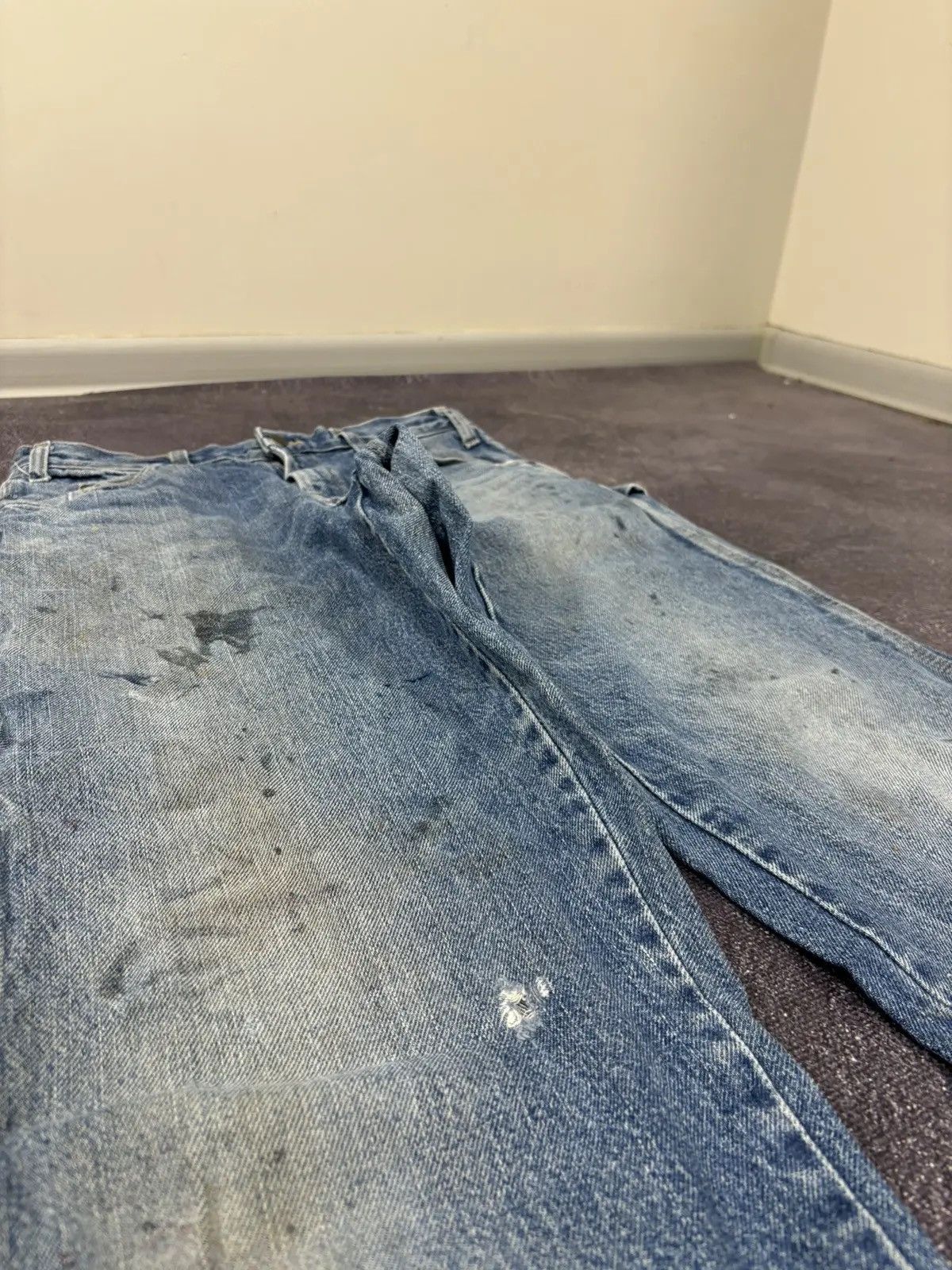 Dickies × Vintage Vintage Dickies Y2K Faded Blue Work Hype Denim Jeans Size US 32 / EU 48 - 10 Thumbnail