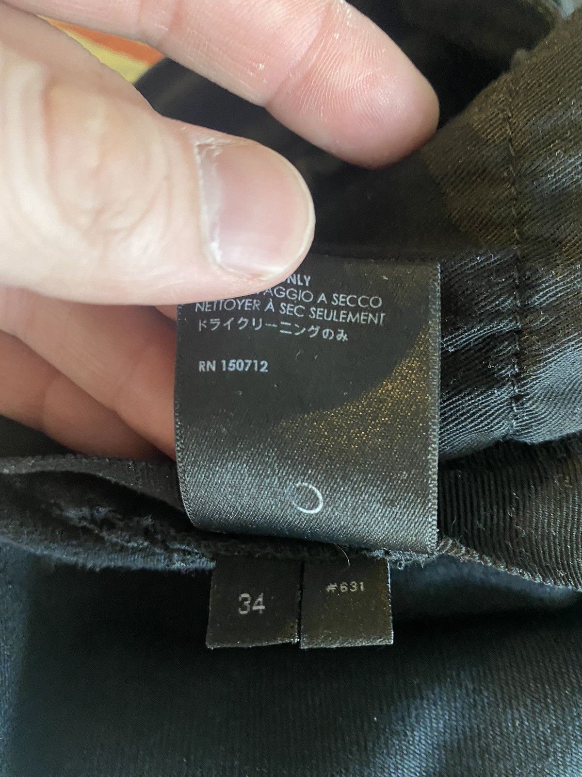 Amiri × Designer Amari Black Denim Celebrity Worm Size US 34 / EU 50 - 12 Thumbnail