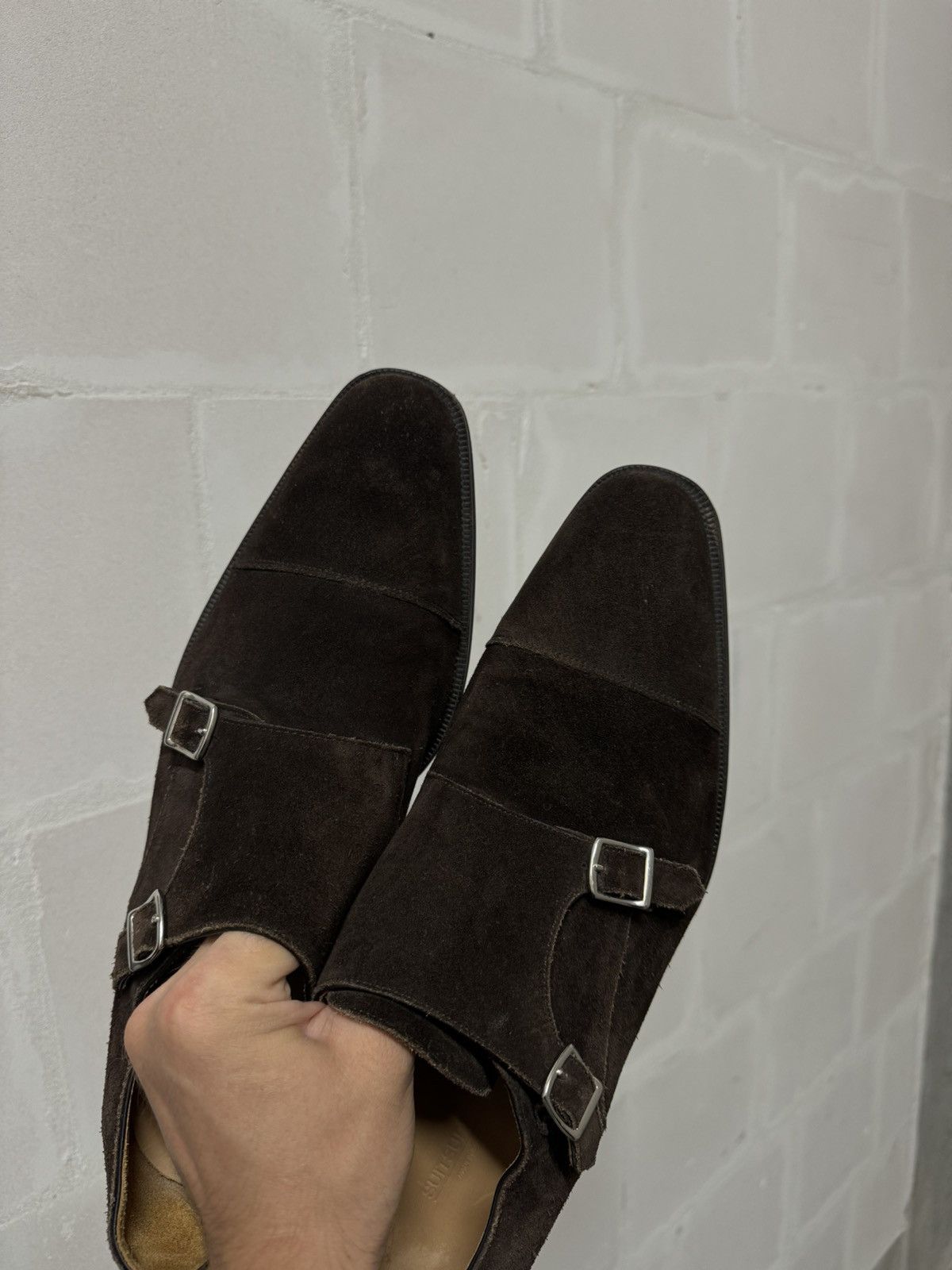 Suitsupply Suitsupply brown loafers oxfords shoes suede leather classic Size US 12 / EU 45 - 3 Thumbnail