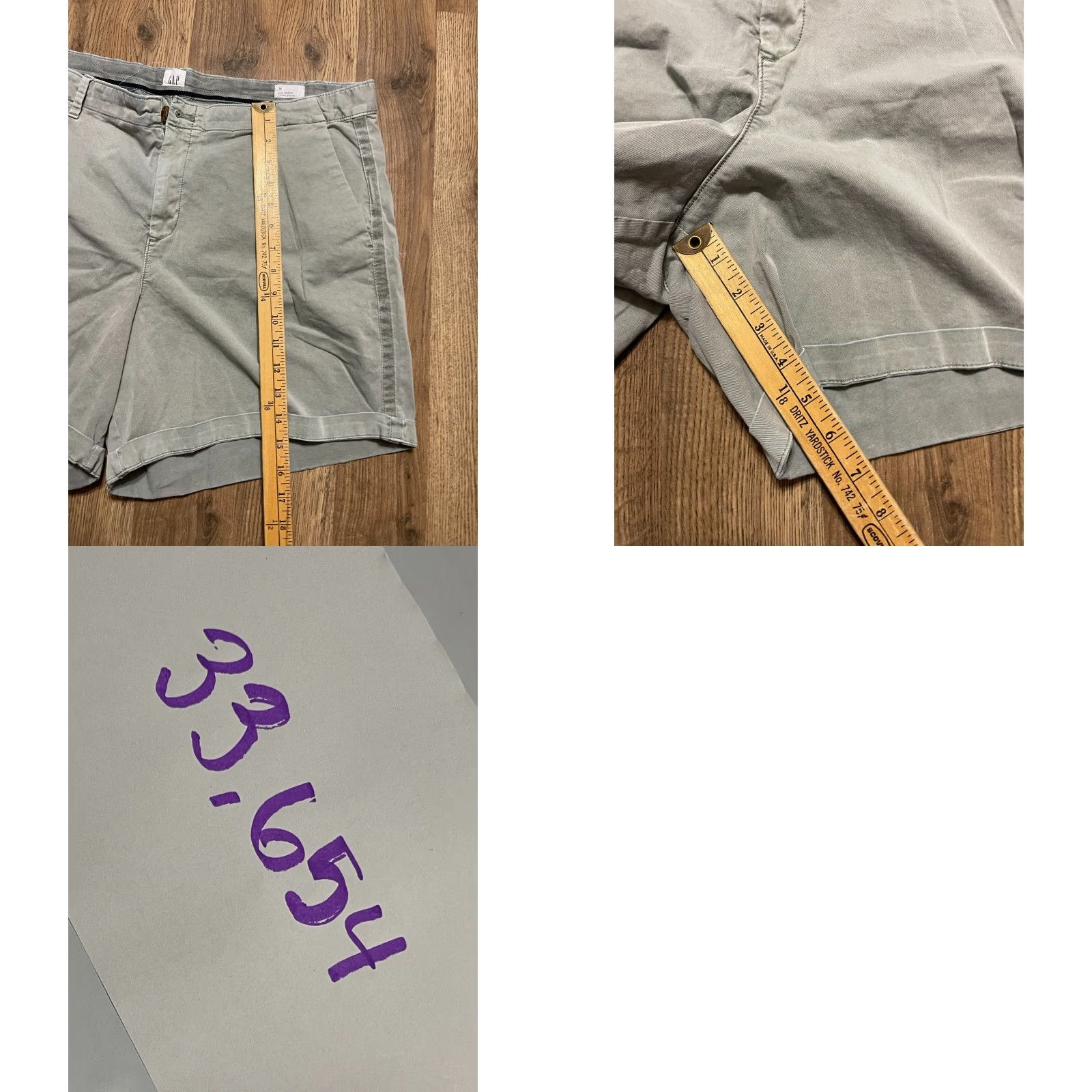 Gap GAP Shorts Women’s 18 Green Girlfriend Chino Short Pockets Casual Vintage? No — Use original words only. Size 40" / US 18 - 9 Thumbnail