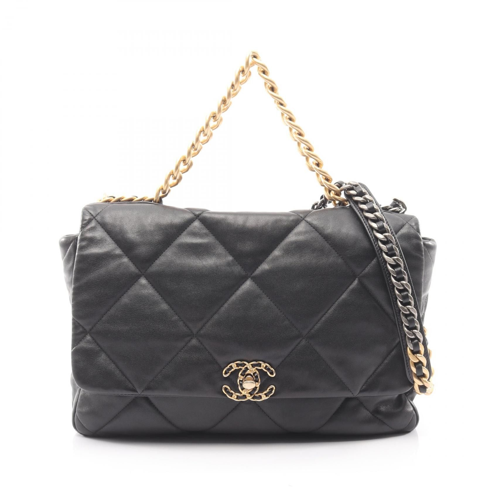 Chanel Chanel Chanel 19 Maxi Lambskin Shoulder Bag Leather Shoulder Bag DUTY FREE for USA Size ONE SIZE - 1 Thumbnail