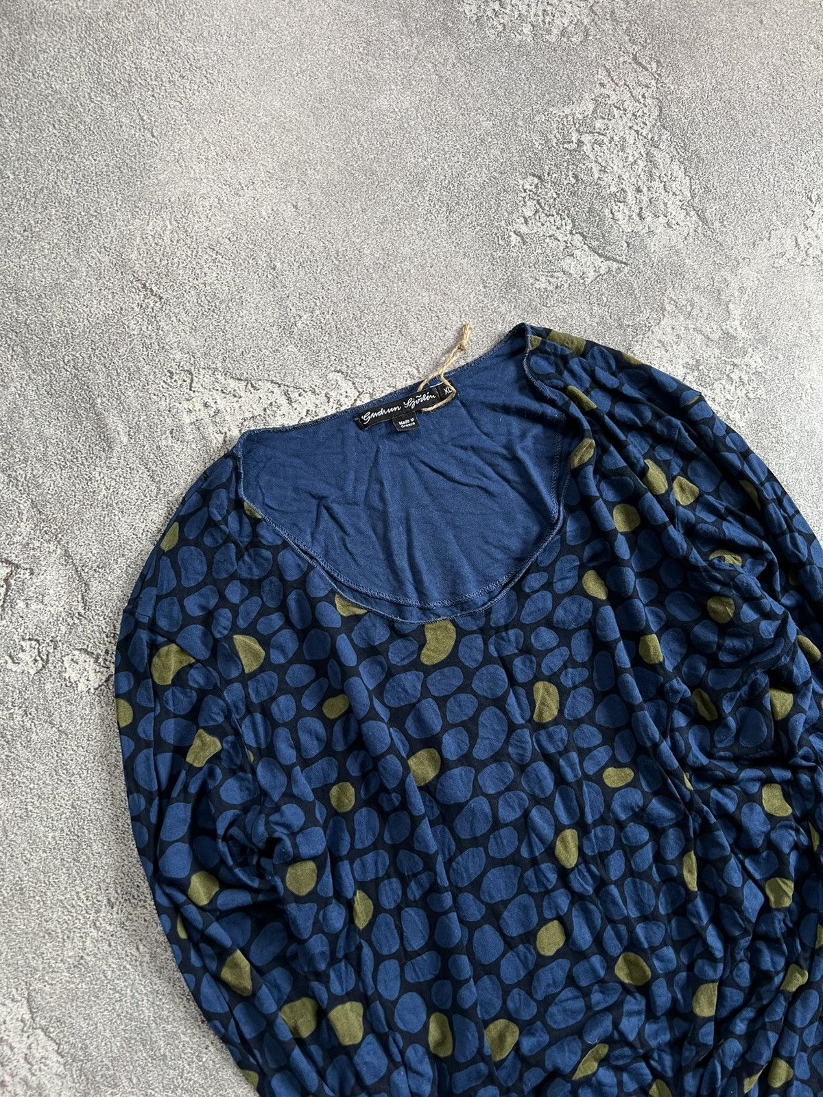 Gudrun Sjoden Gudrun Sjoden Print Blouse Long Sleeve Top Shirt XL Sjöden Size XL / US 12-14 / IT 48-50 - 3 Thumbnail